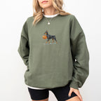 Doberman Cropped Ears Halloween Sweatshirt