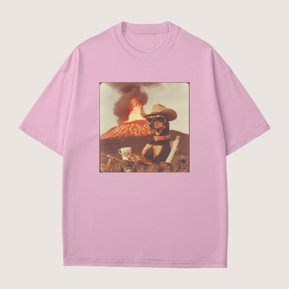 Doberman Dog Volcano Shirt