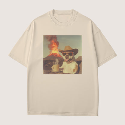 English Bulldog Dog Volcano Shirt