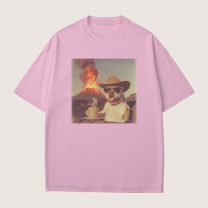 English Bulldog Dog Volcano Shirt