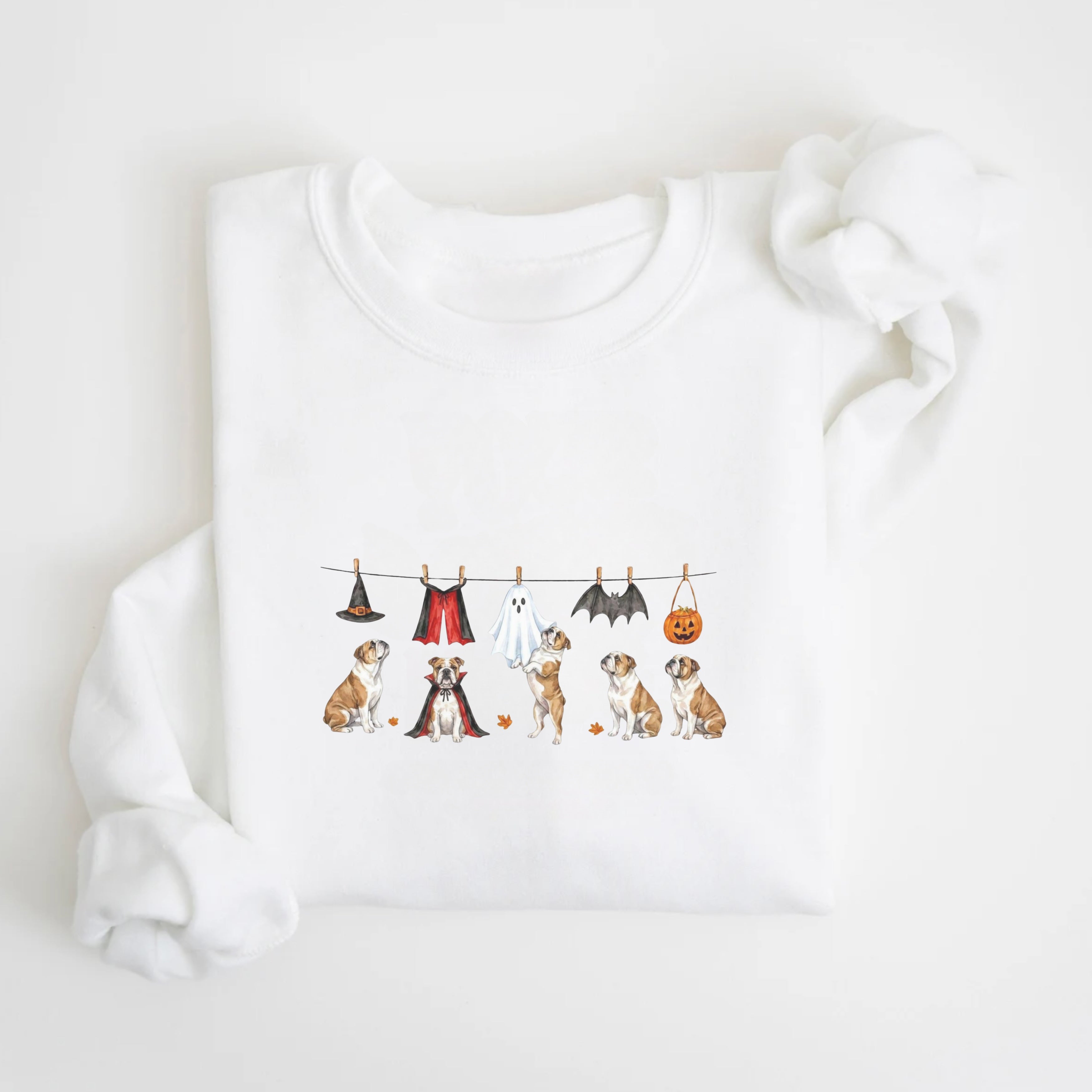 English Bulldog Halloween Sweatshirt