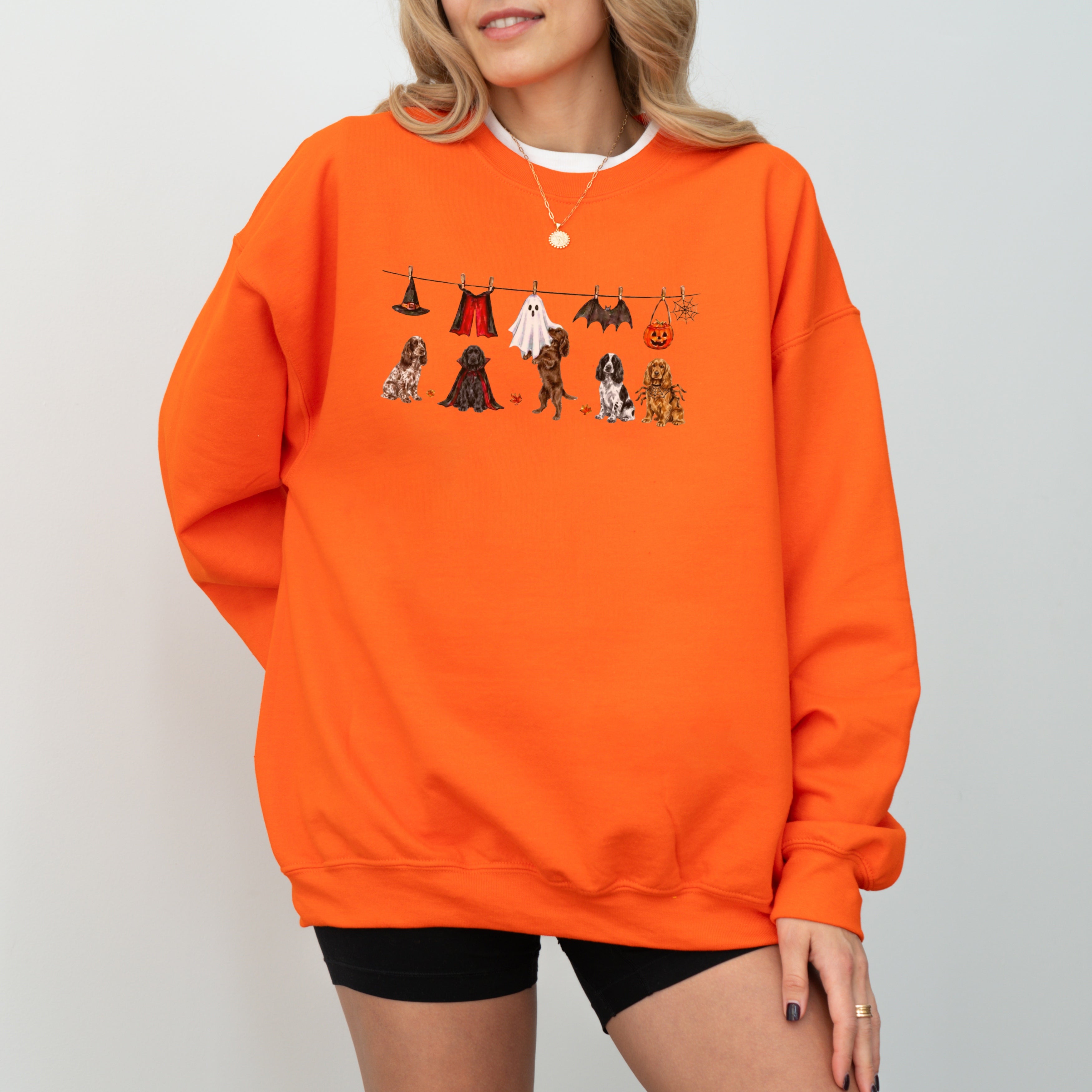 English Cocker Spaniel Halloween Sweatshirt