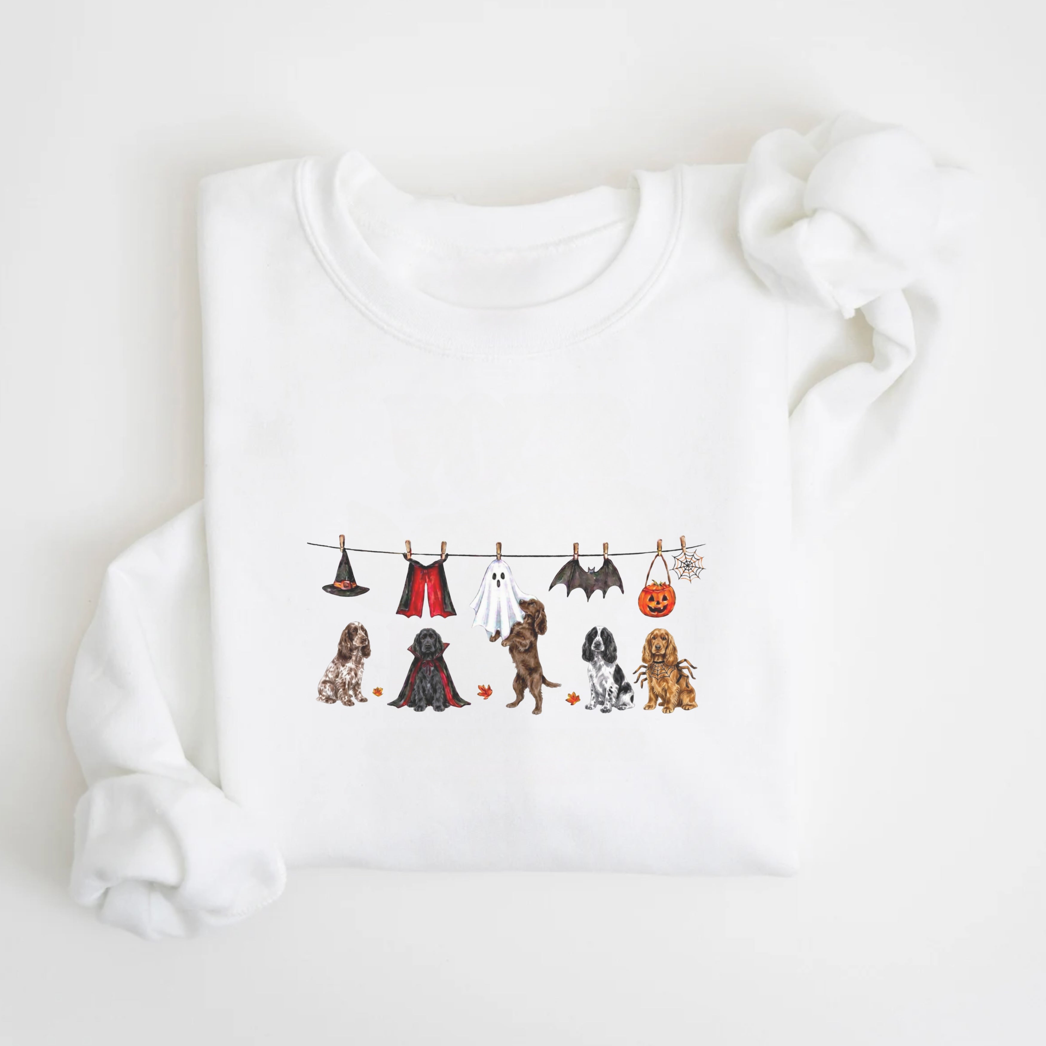 English Cocker Spaniel Halloween Sweatshirt
