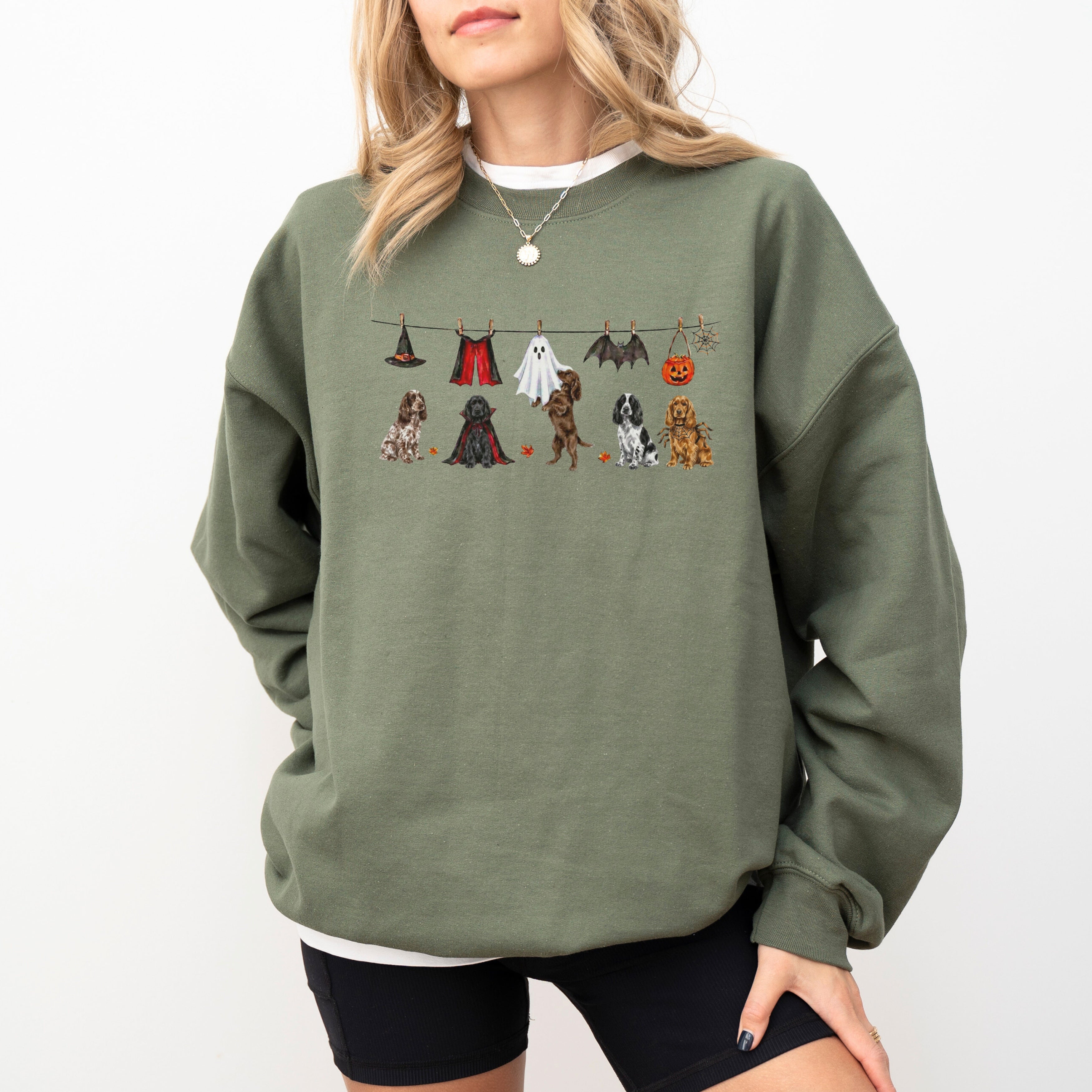 English Cocker Spaniel Halloween Sweatshirt
