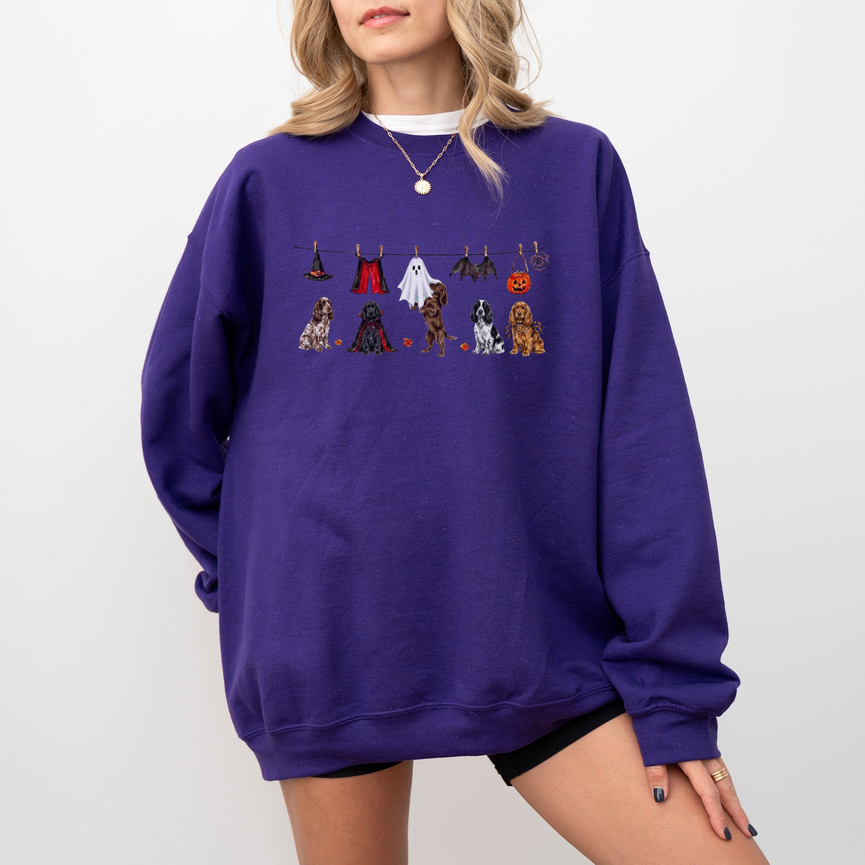English Cocker Spaniel Halloween Sweatshirt