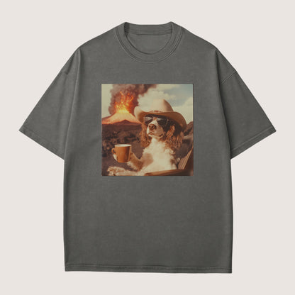 English Springer Spaniel Dog Volcano Shirt