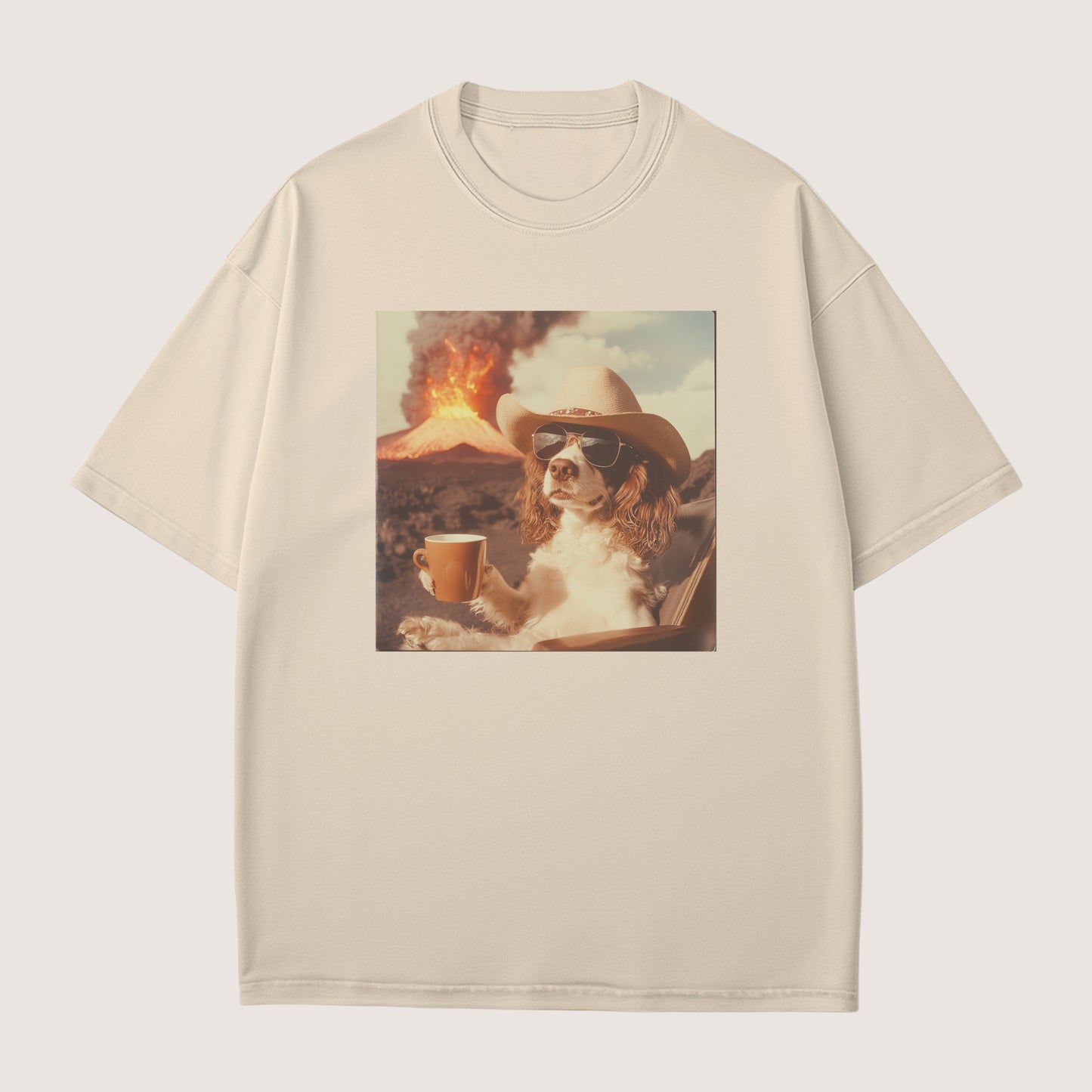 English Springer Spaniel Dog Volcano Shirt