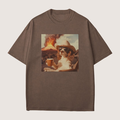 English Springer Spaniel Dog Volcano Shirt