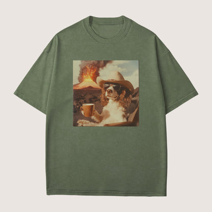 English Springer Spaniel Dog Volcano Shirt