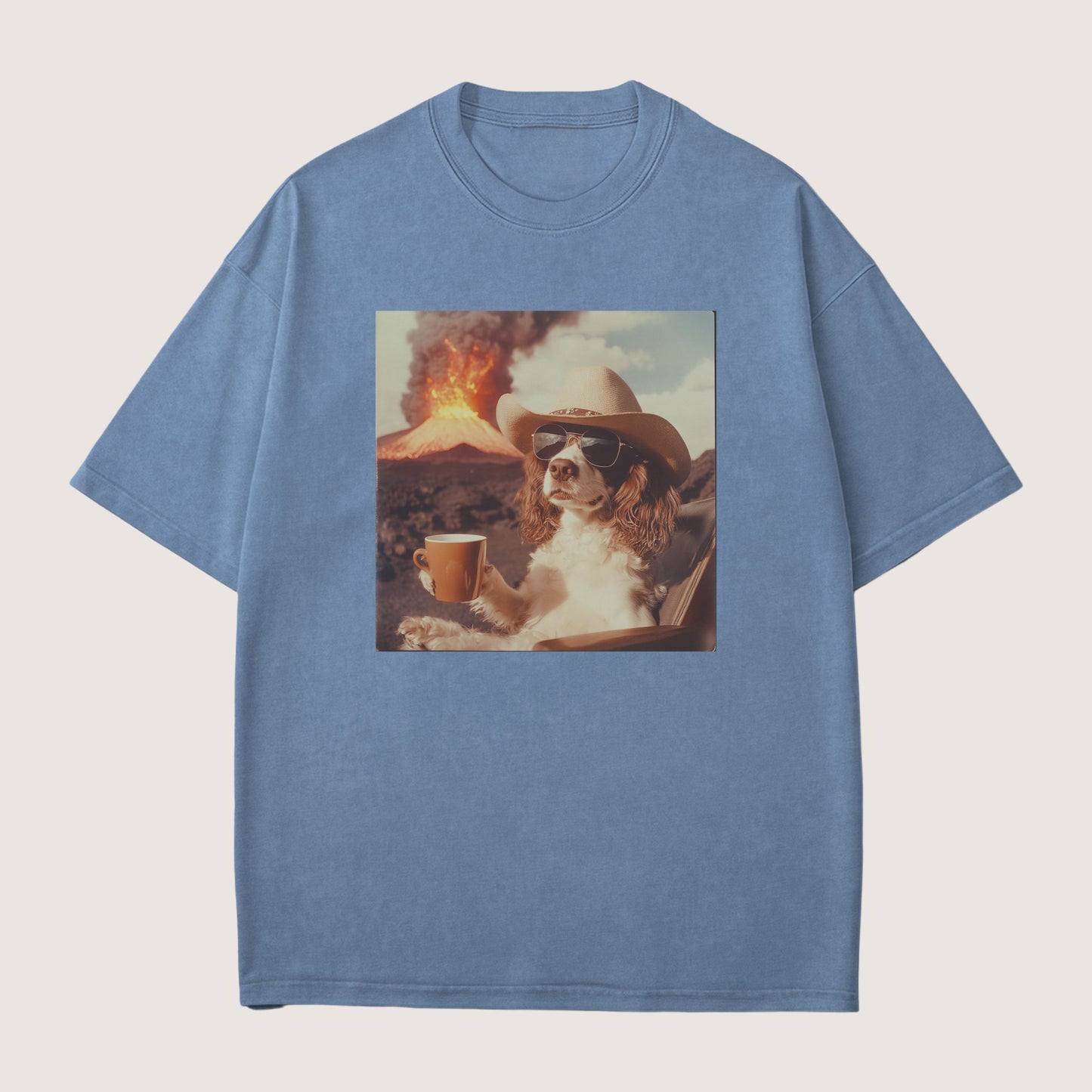 English Springer Spaniel Dog Volcano Shirt