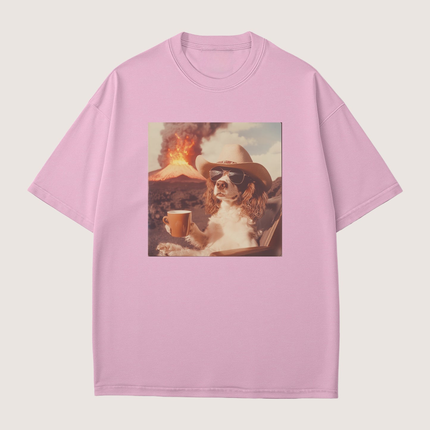 English Springer Spaniel Dog Volcano Shirt