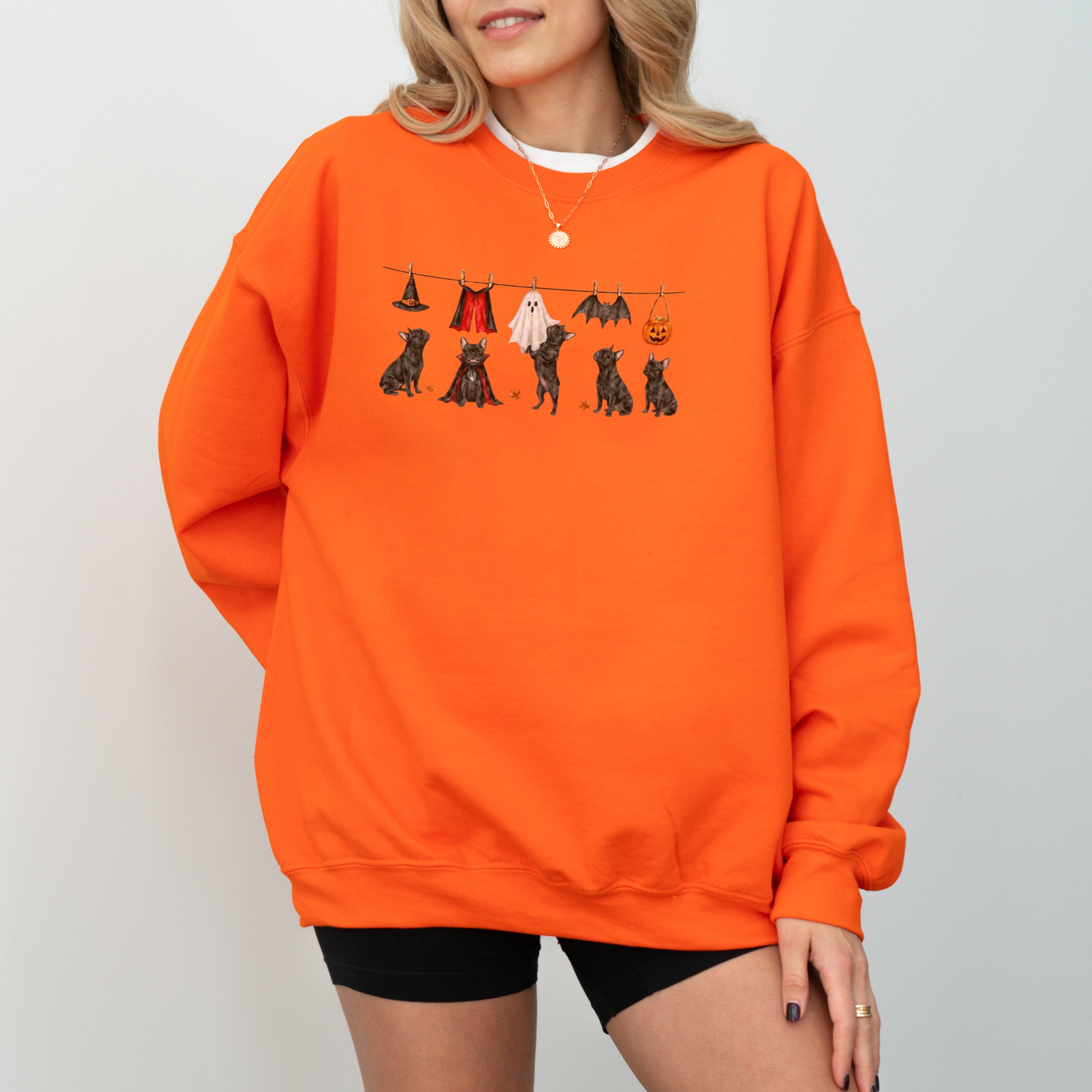 French Bulldog Black Halloween Sweatshirt