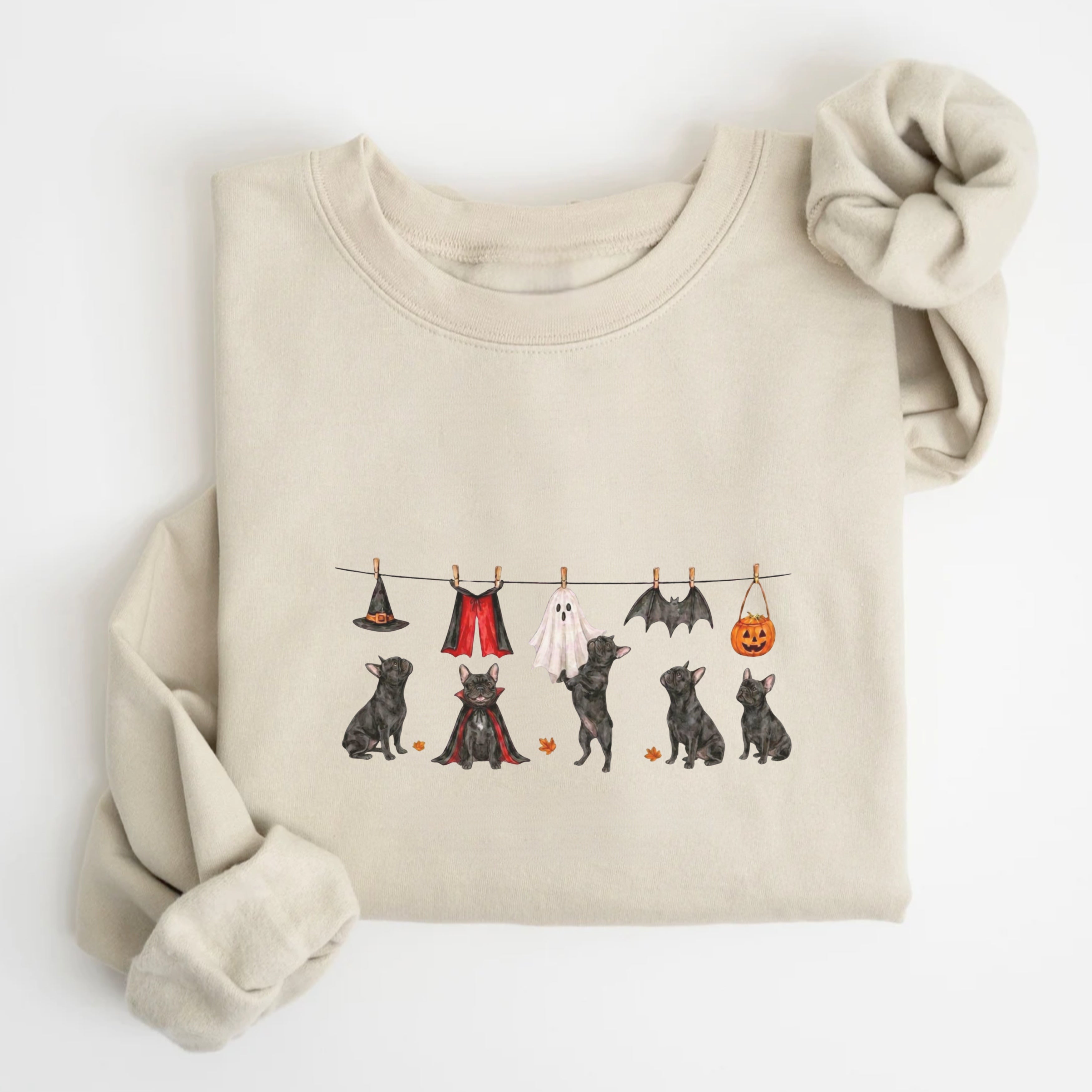 French Bulldog Black Halloween Sweatshirt