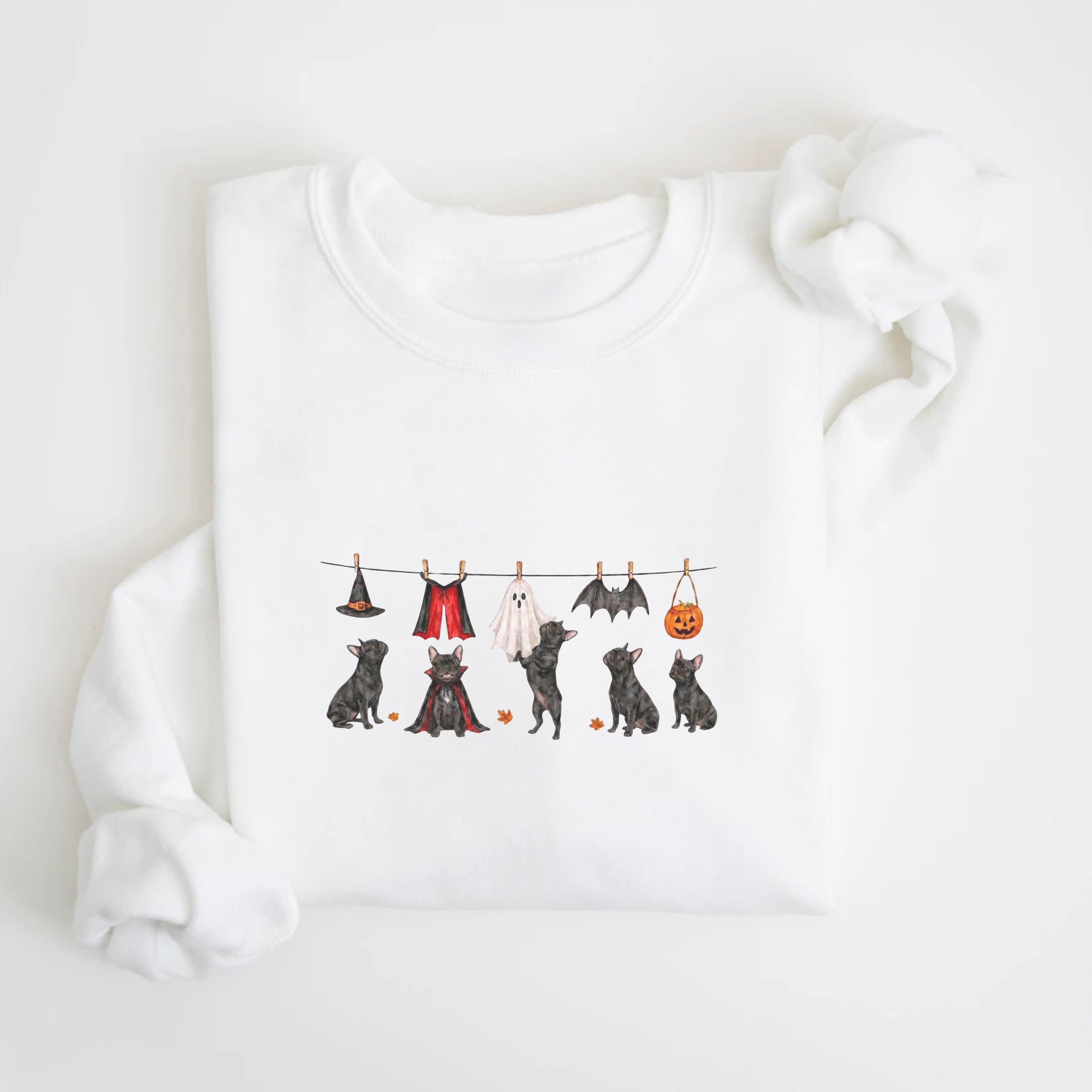 French Bulldog Black Halloween Sweatshirt