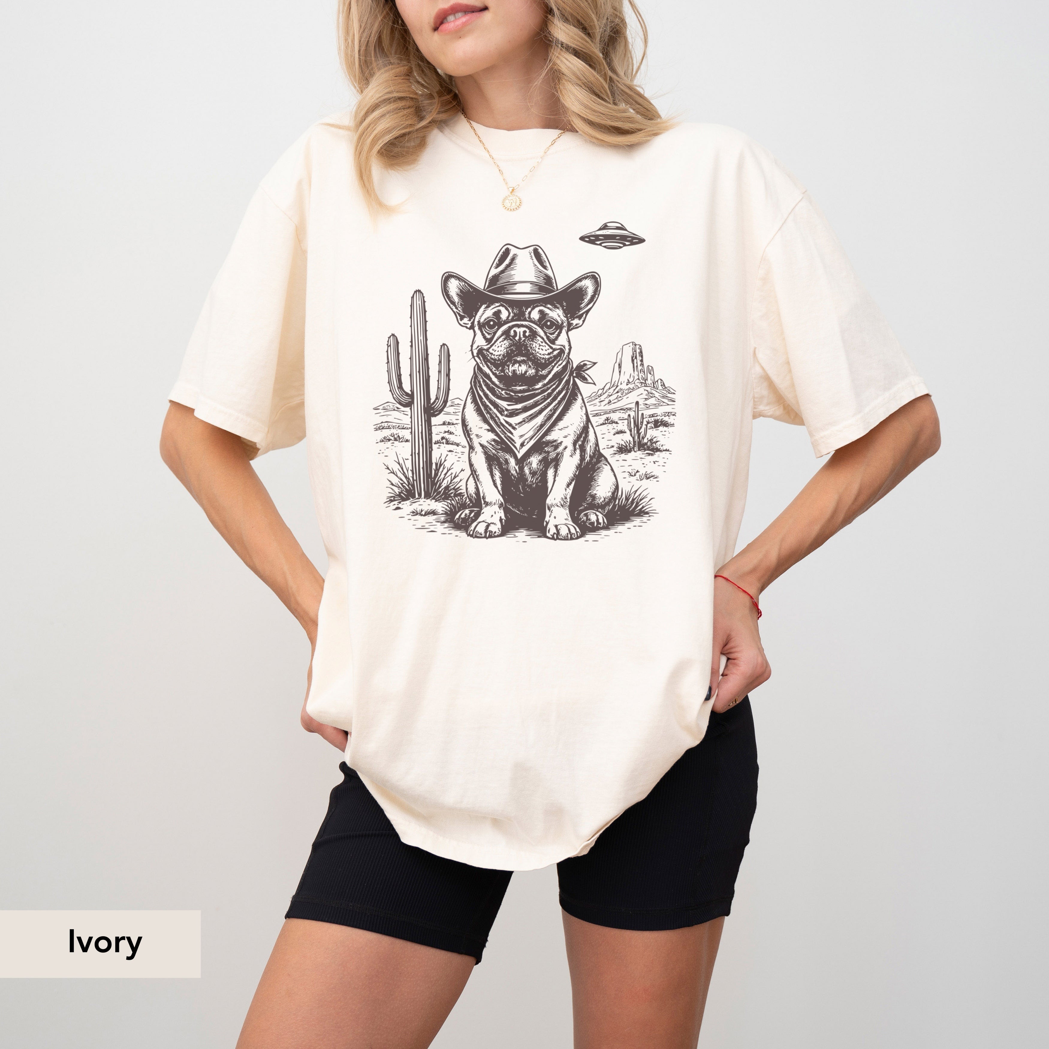 French Bulldog UFO shirt