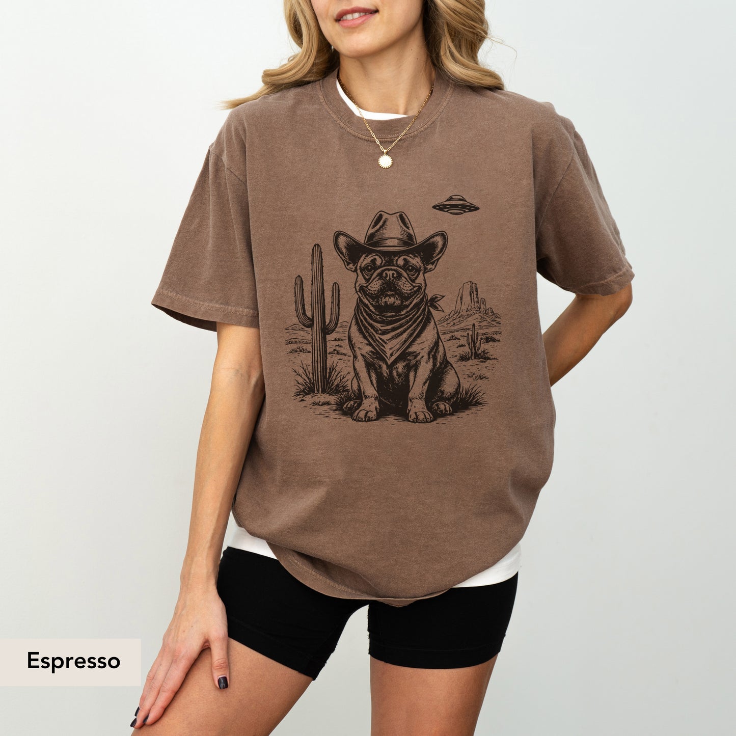 French Bulldog UFO shirt