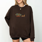 German Shepherd Black and Tan Vintage Christmas Tree Sweatshirt