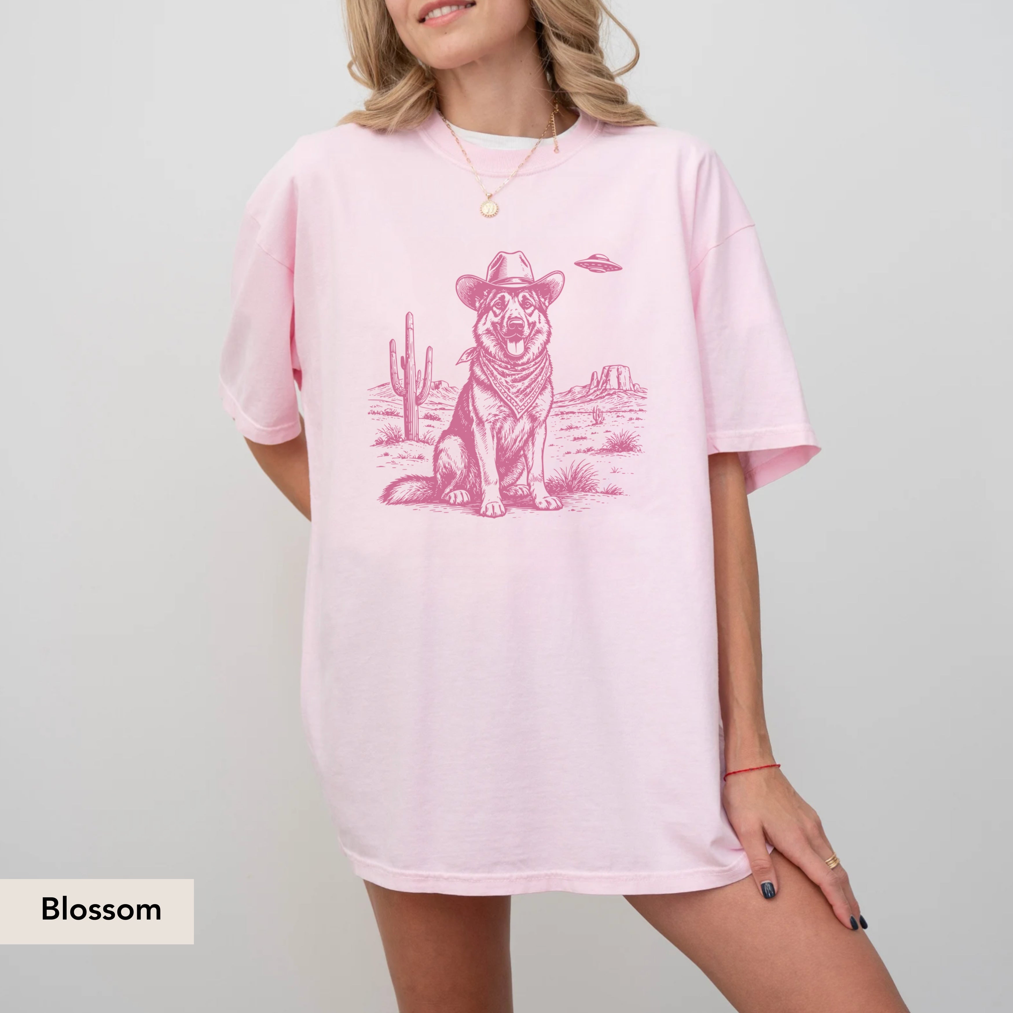 German Shepherd UFO shirt