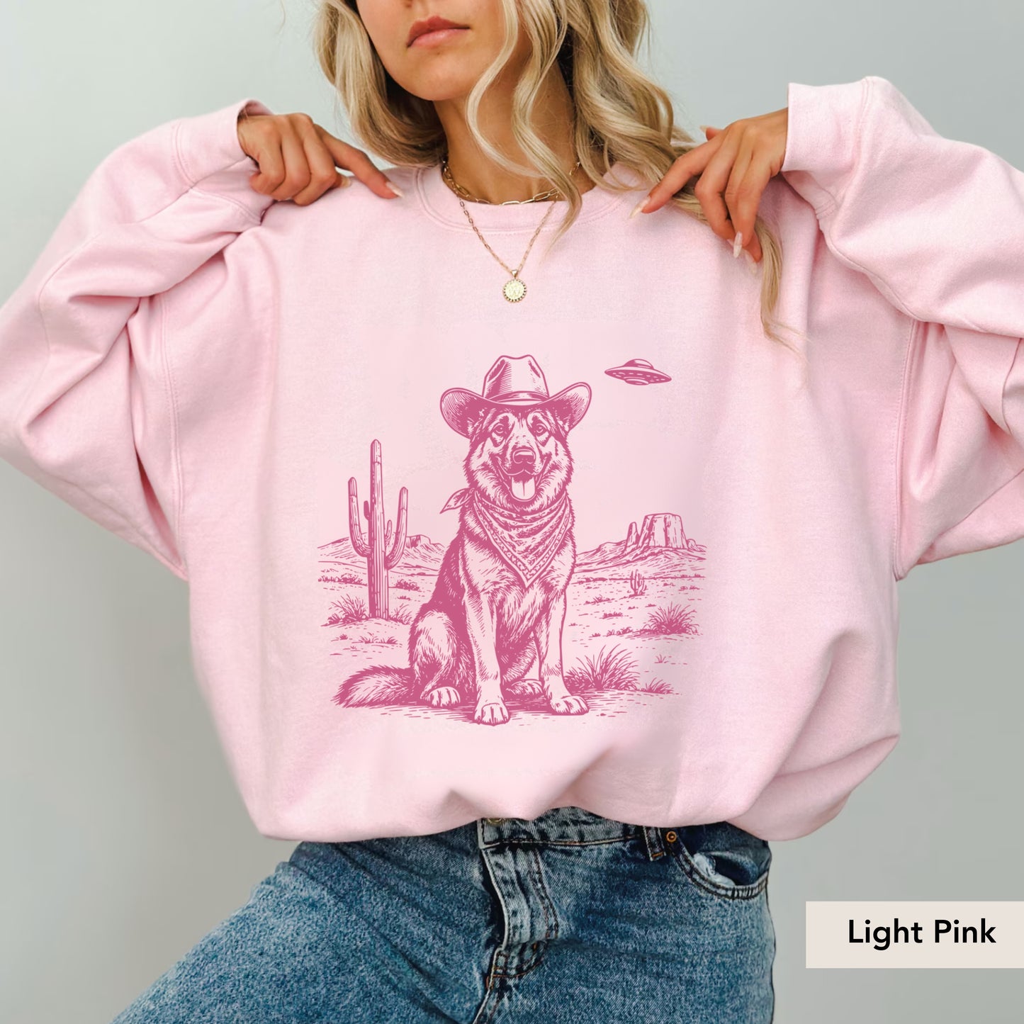 German Shepherd UFO Sweatshirt