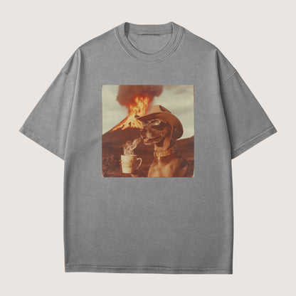 German Shorthaired Pointer Dog Volcano Shirt