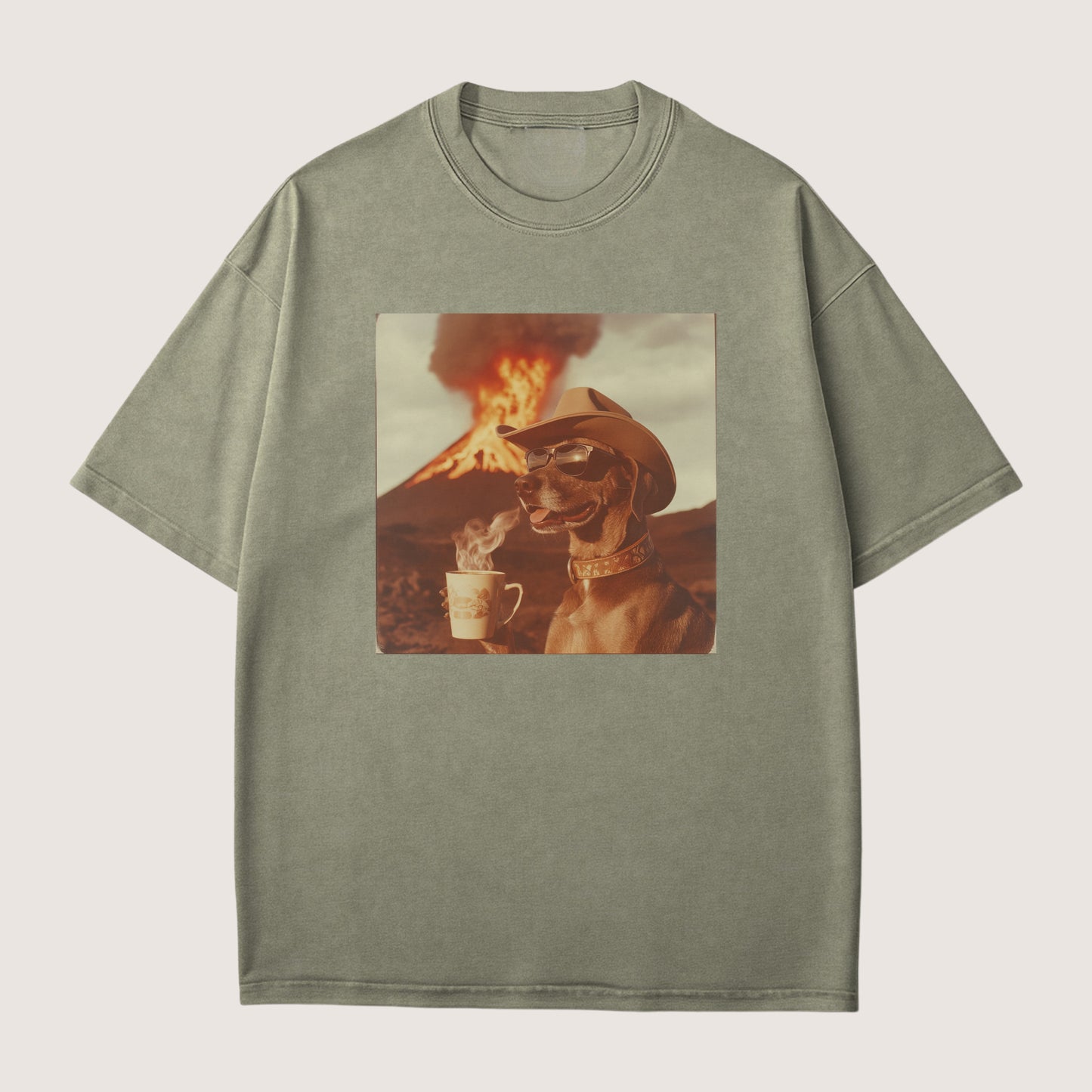 German Shorthaired Pointer Dog Volcano Shirt