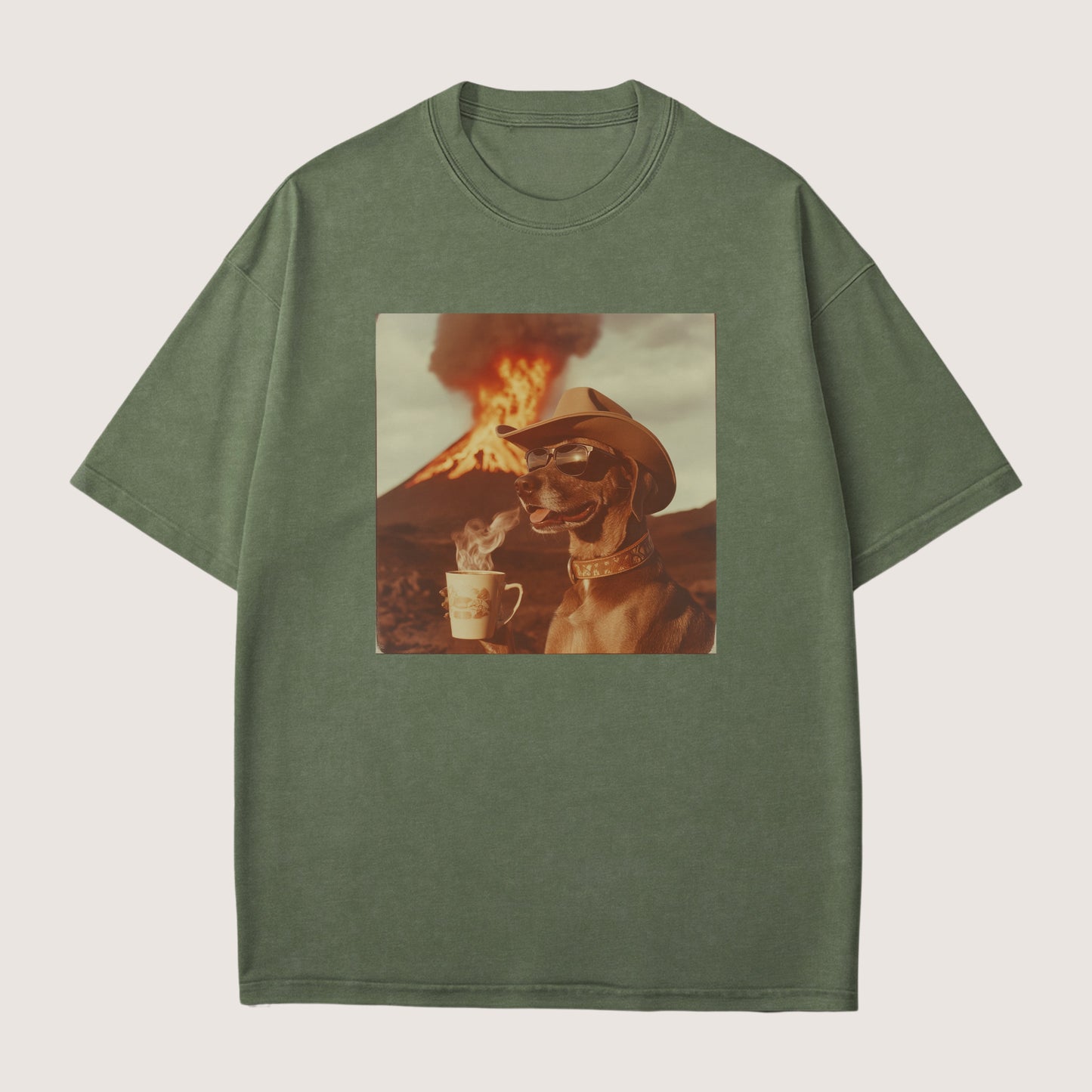 German Shorthaired Pointer Dog Volcano Shirt