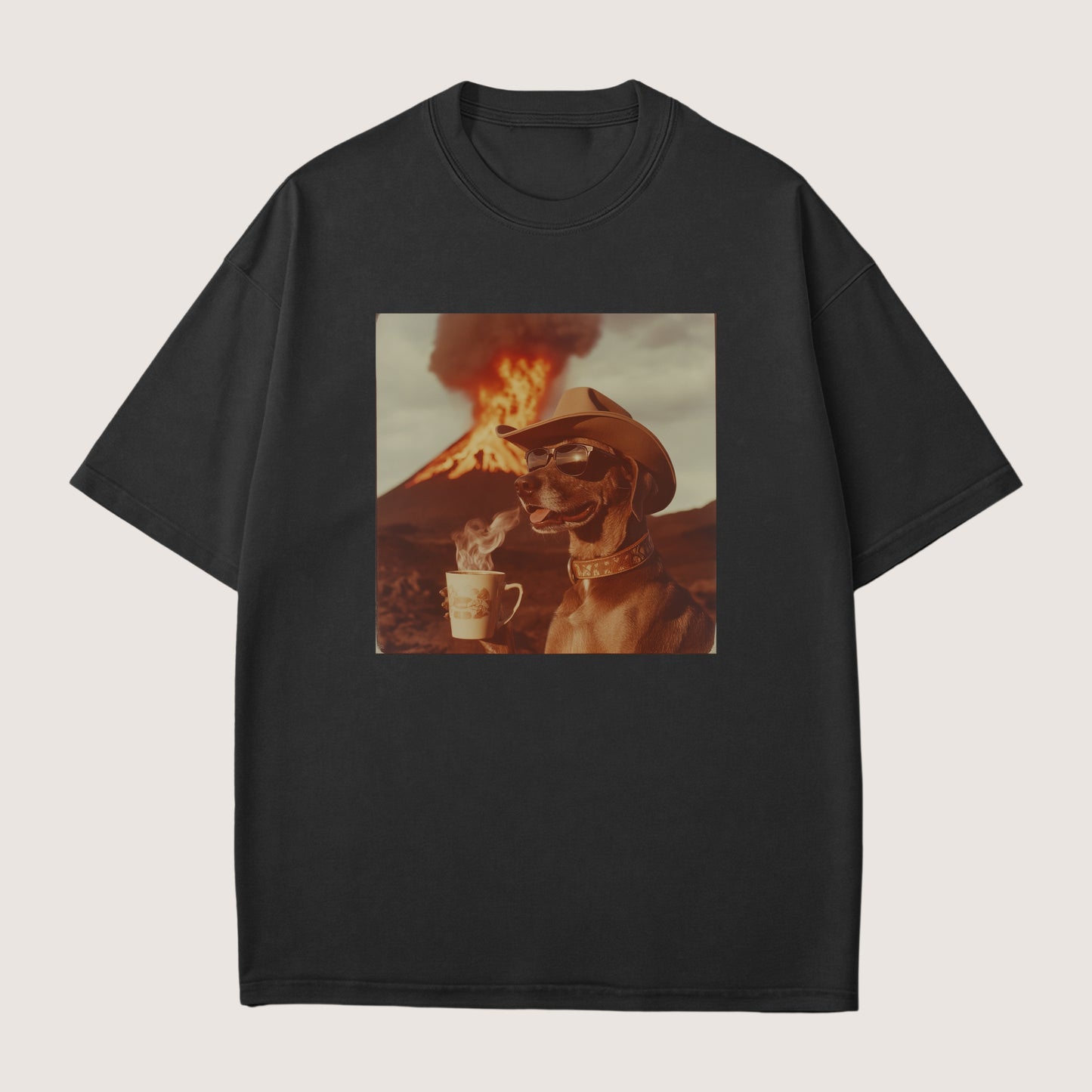 German Shorthaired Pointer Dog Volcano Shirt