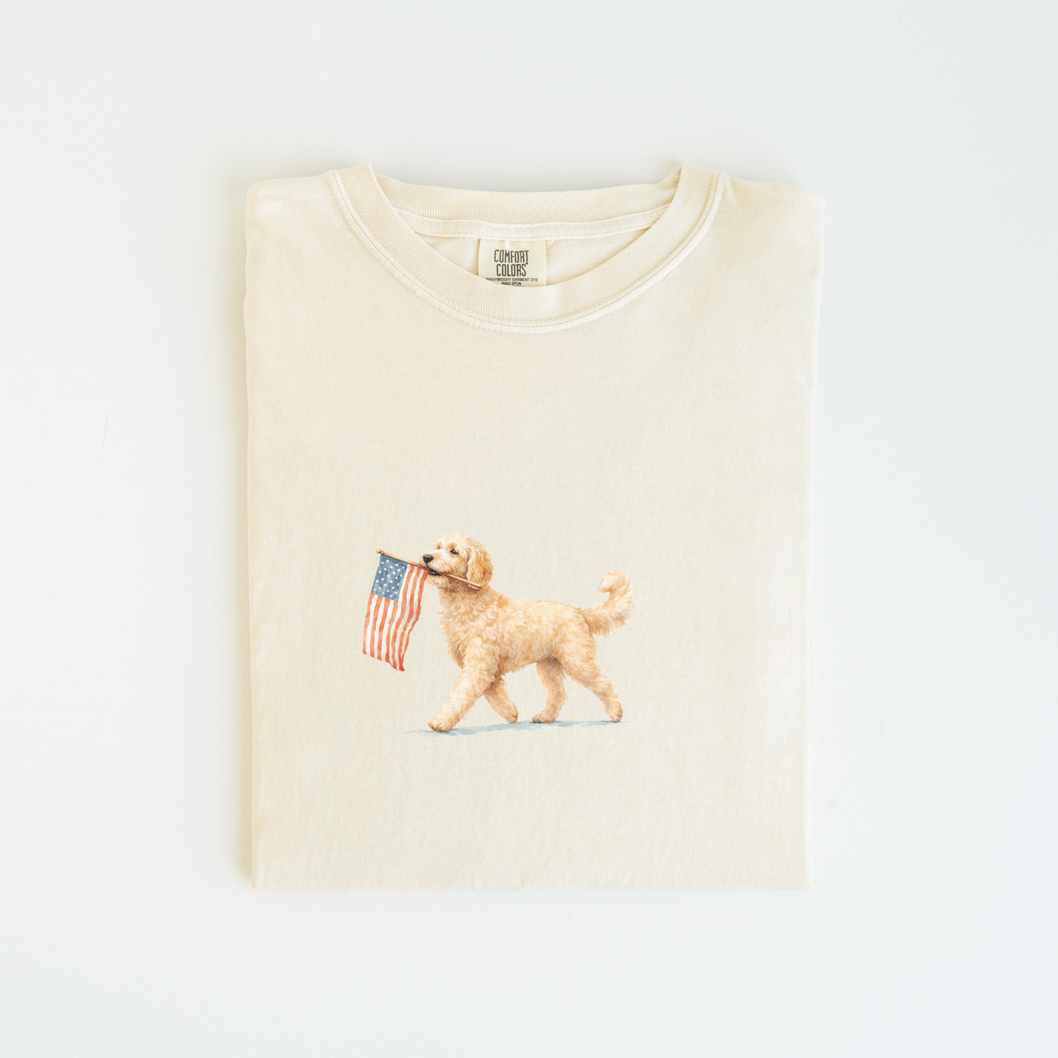 GoldenDoodle Apricot  USA T-shirt
