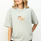 GoldenDoodle Apricot  USA T-shirt