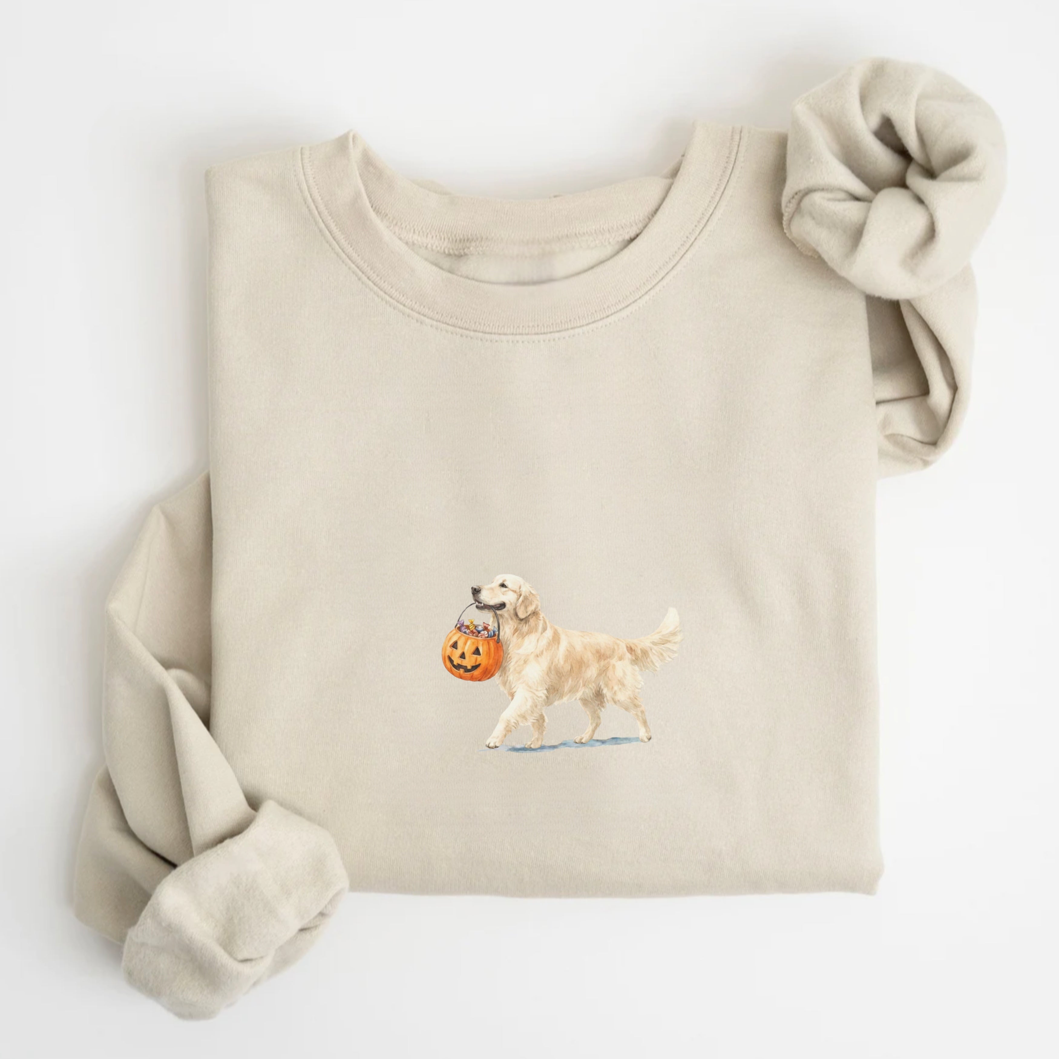 Golden Retriever Cream Halloween Sweatshirt