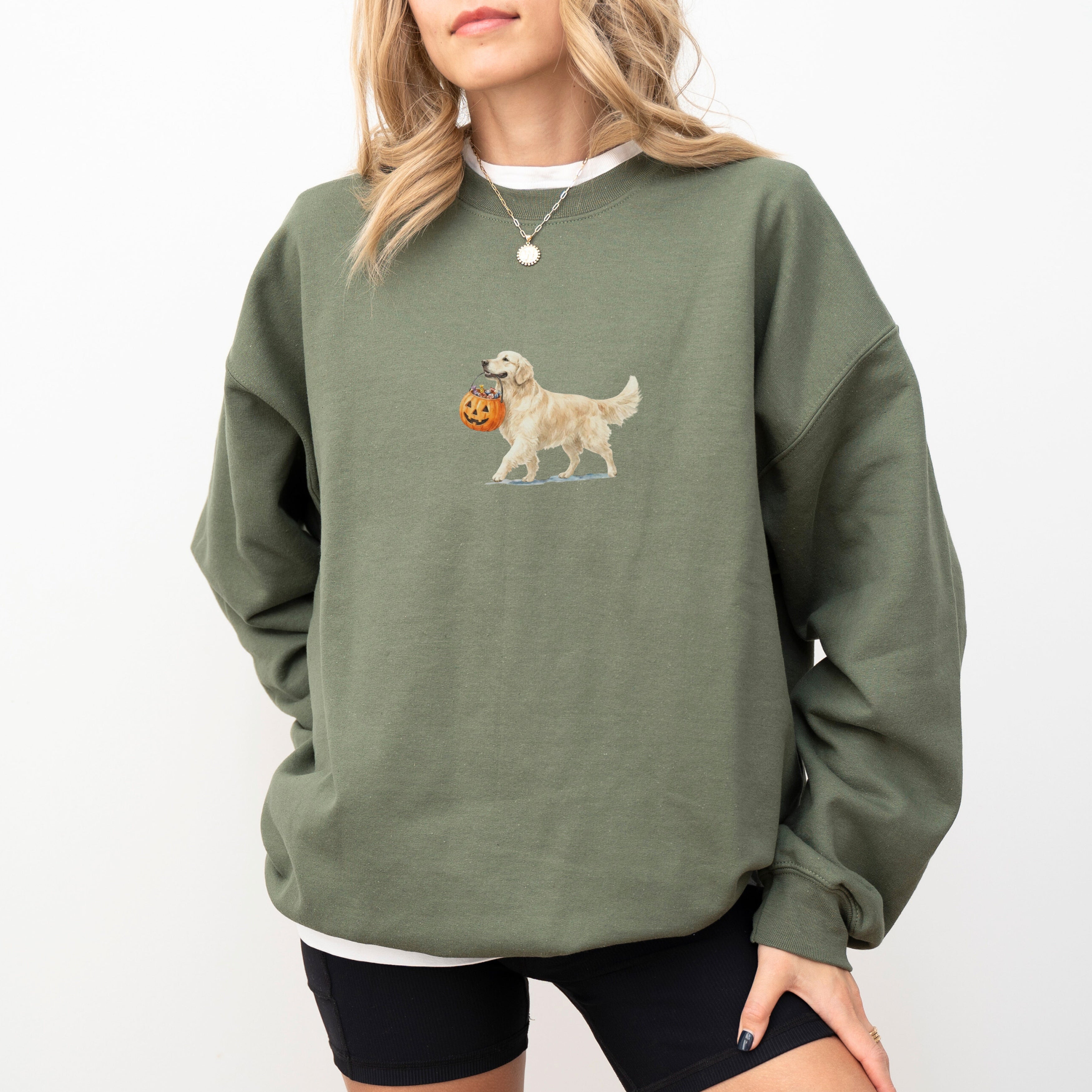 Golden Retriever Cream Halloween Sweatshirt