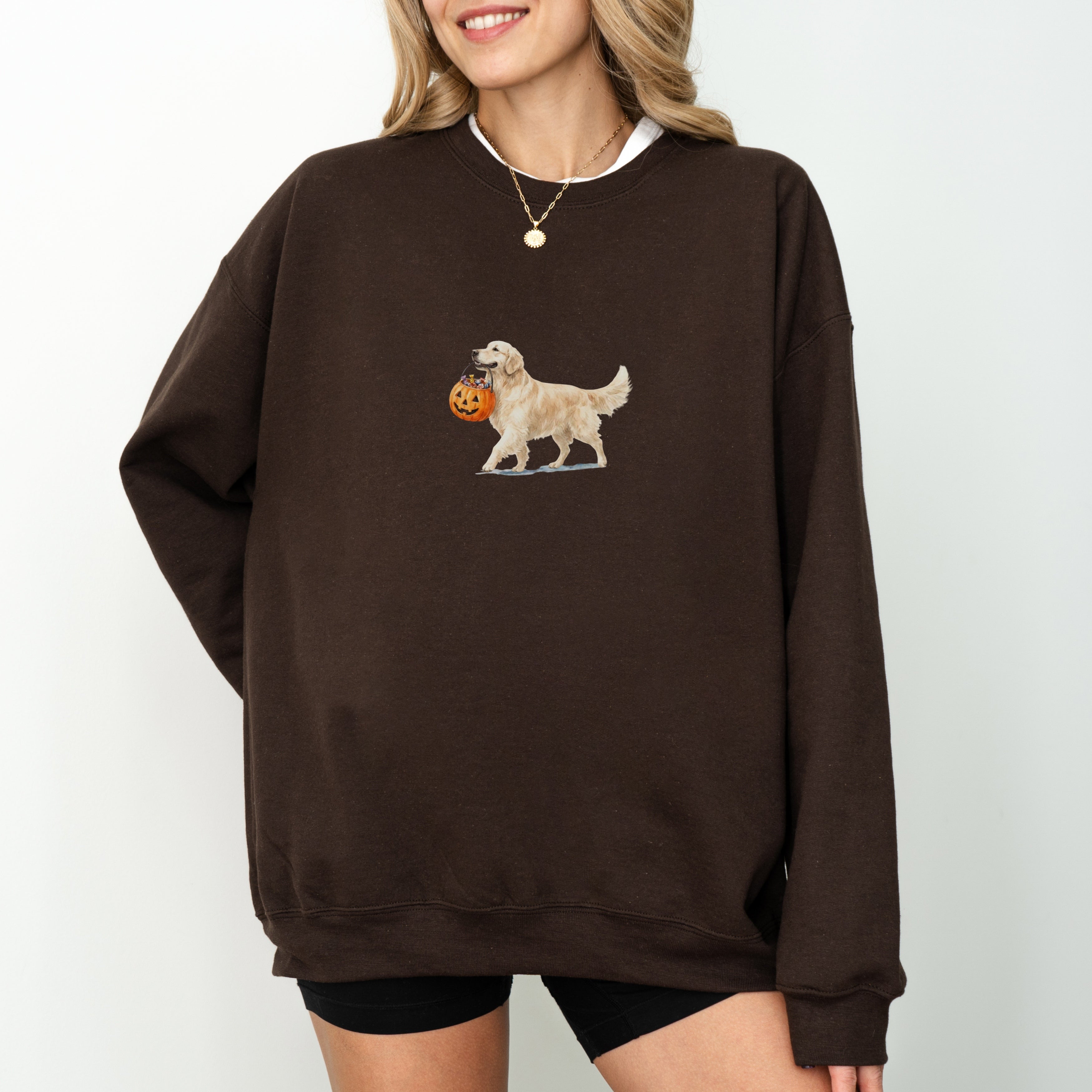Golden Retriever Cream Halloween Sweatshirt
