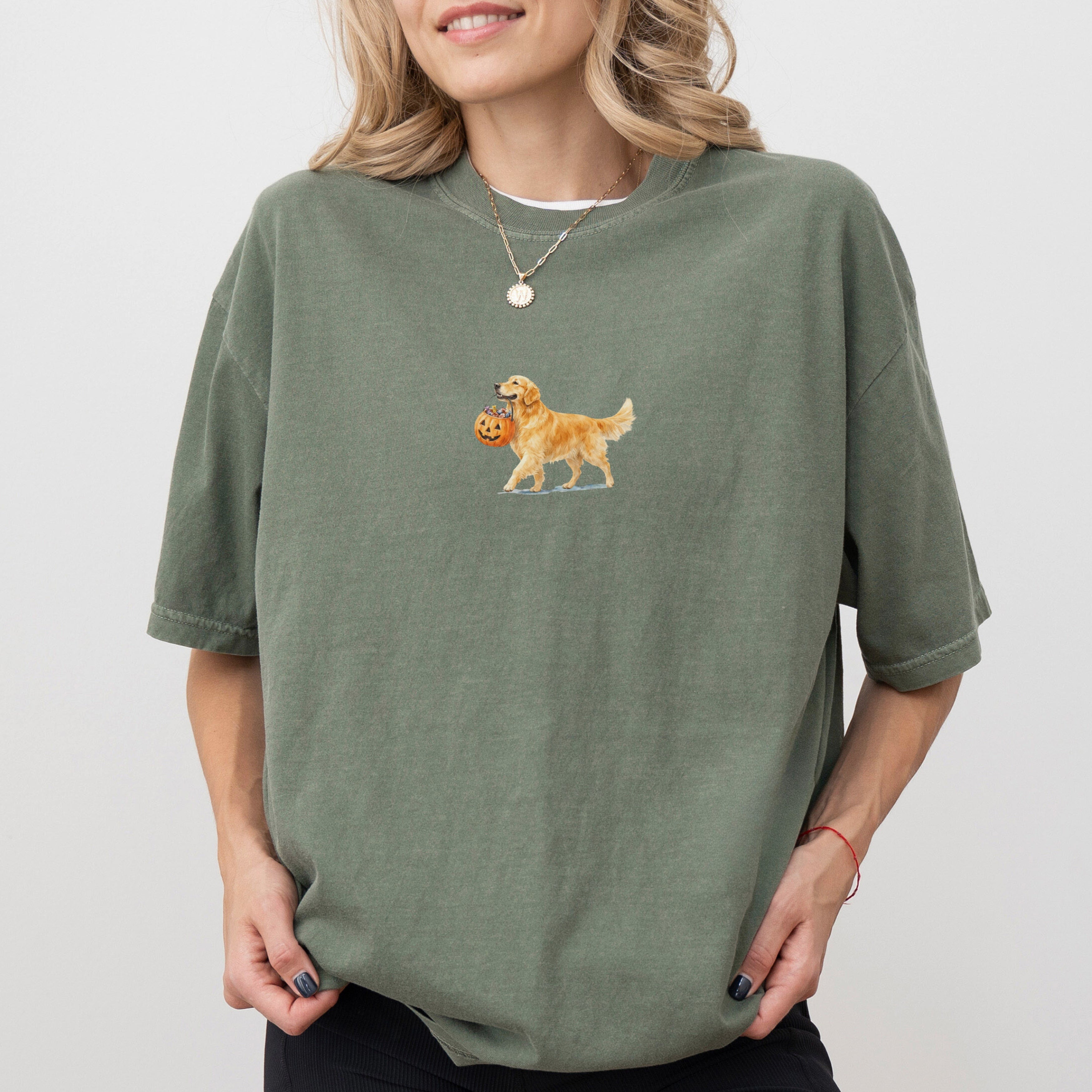Golden Retriever Halloween T-shirt