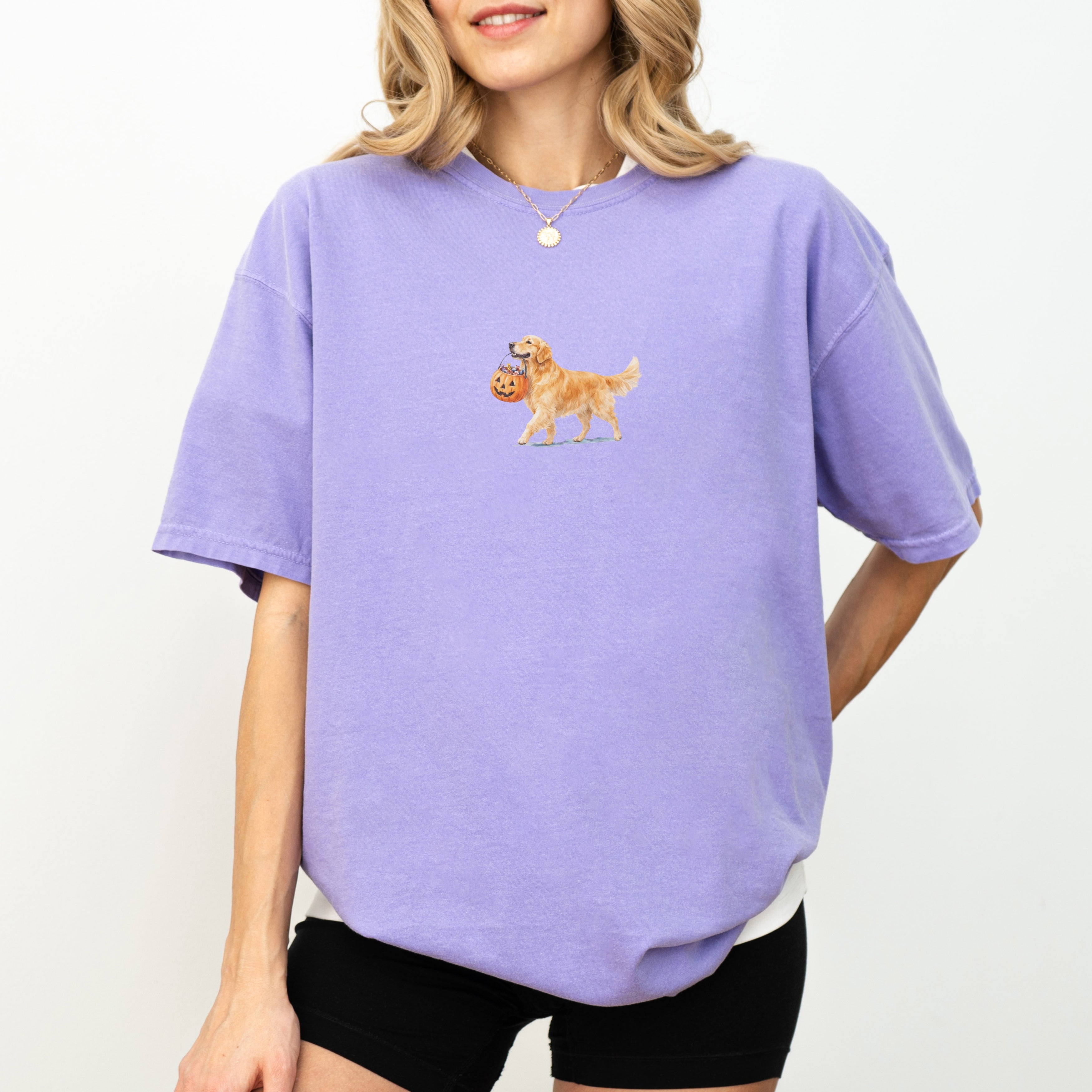 Golden Retriever Halloween T-shirt