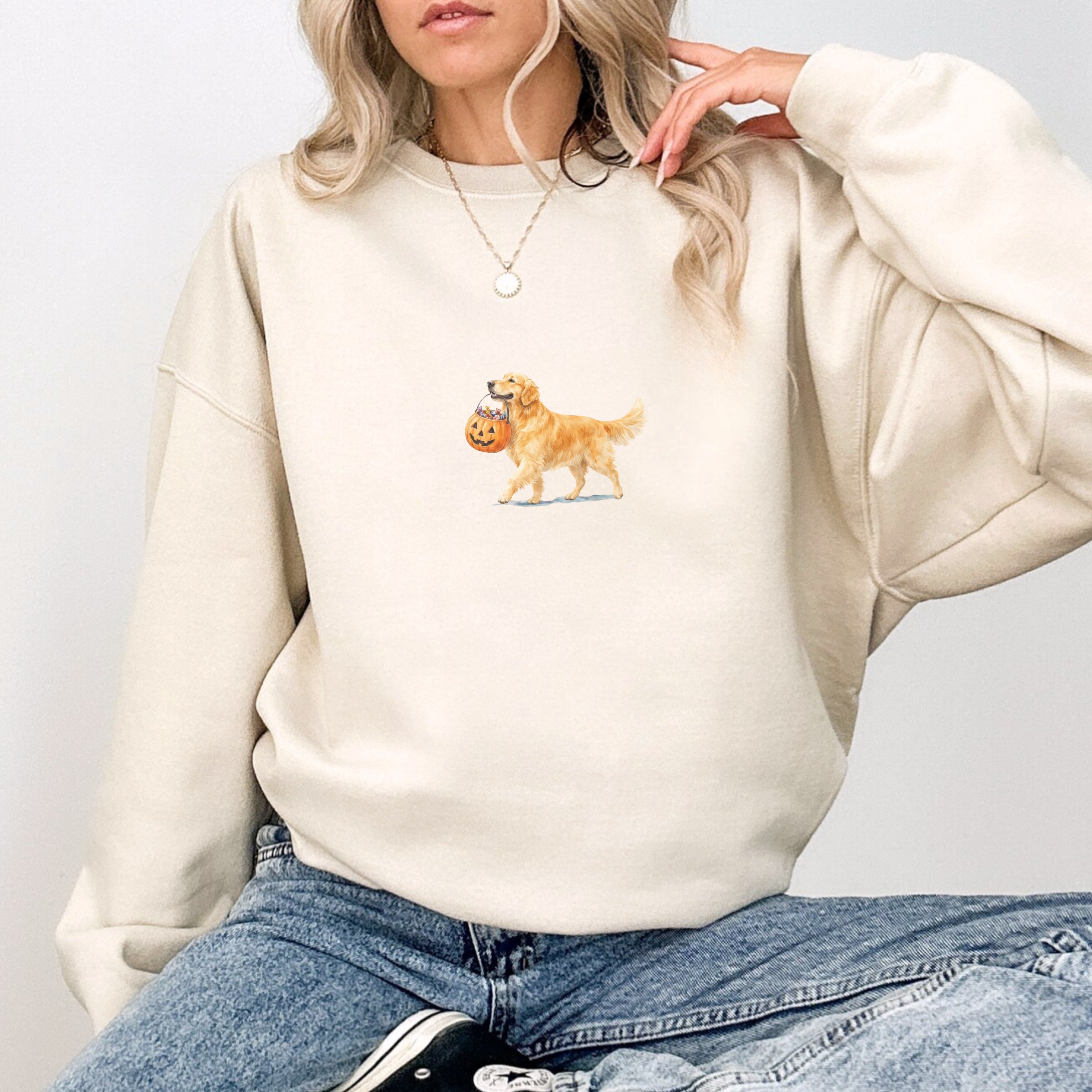 Golden Retriever Halloween Sweatshirt