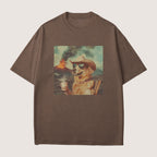 Golden retriever 1 Dog Volcano Shirt