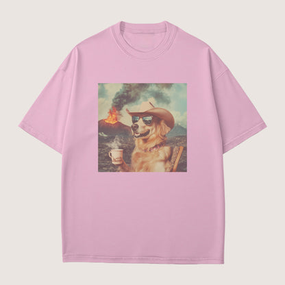 Golden retriever 1 Dog Volcano Shirt