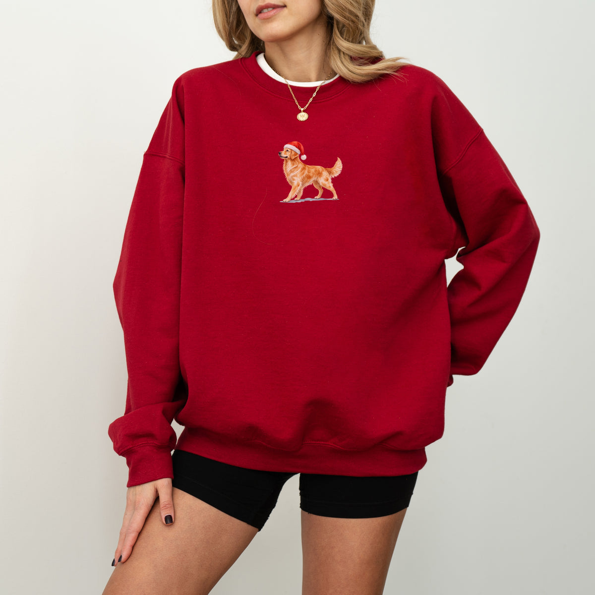 Golden retriever golden Christmas Sweatshirt