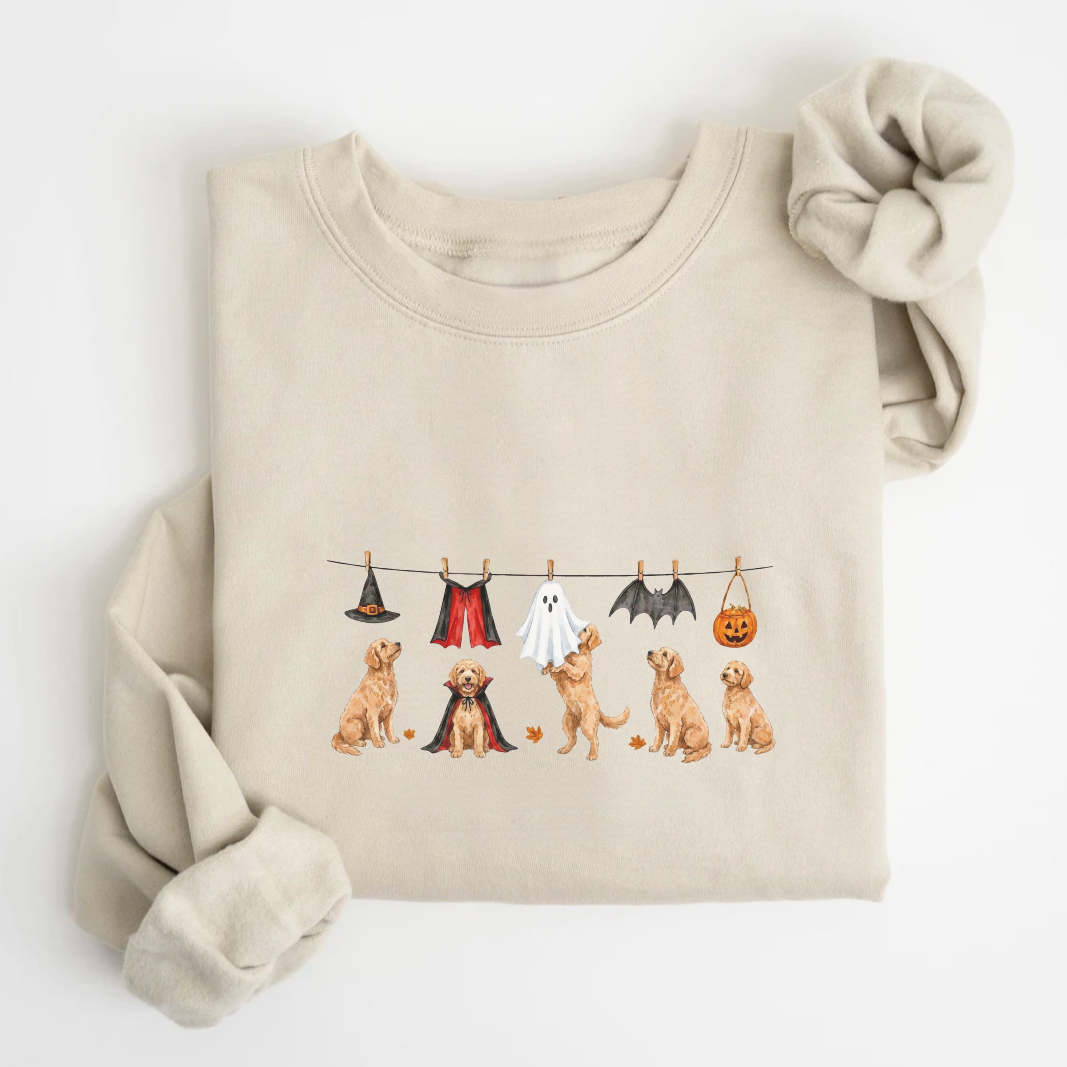 Goldendoodle Apricot Halloween Sweatshirt