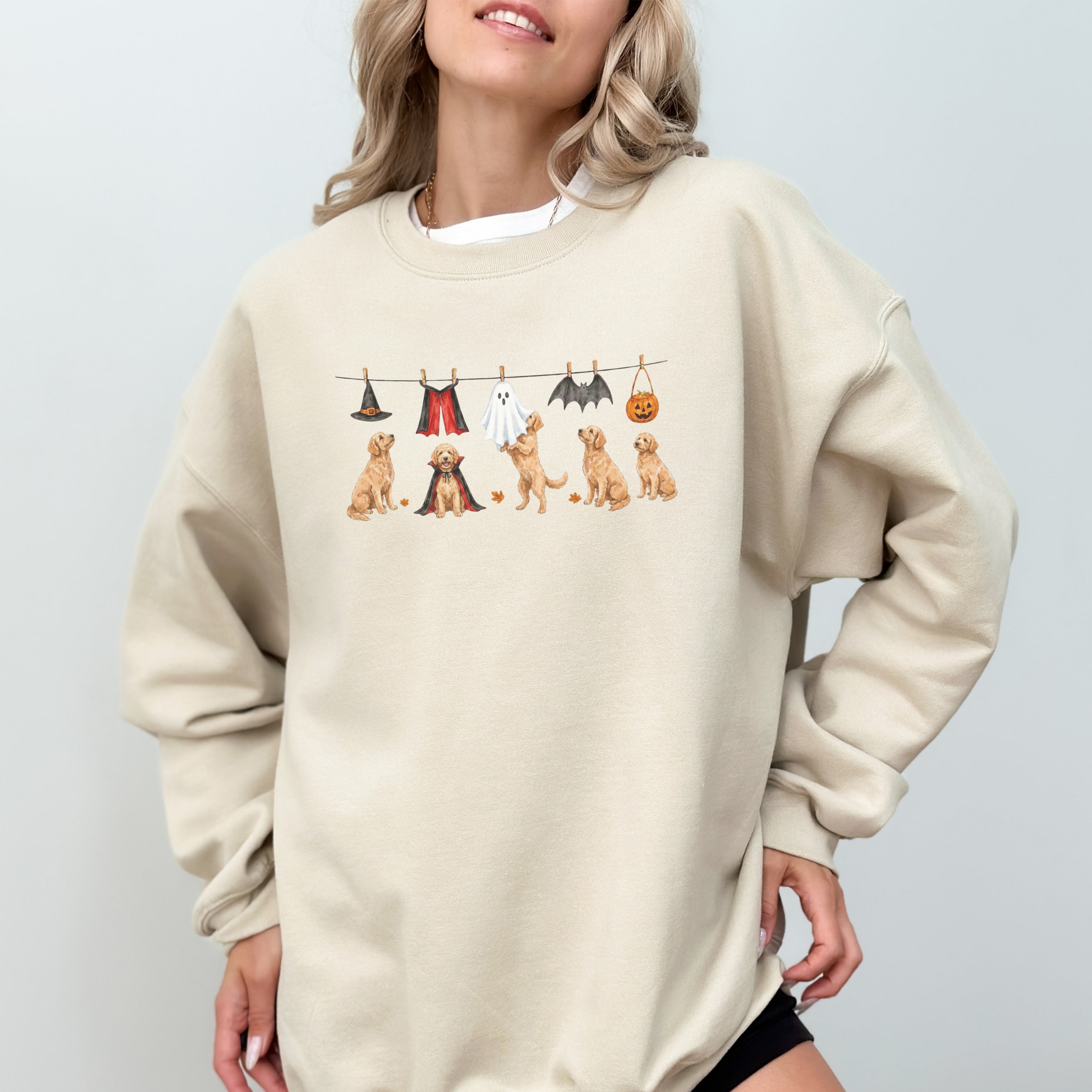 Goldendoodle Apricot Halloween Sweatshirt