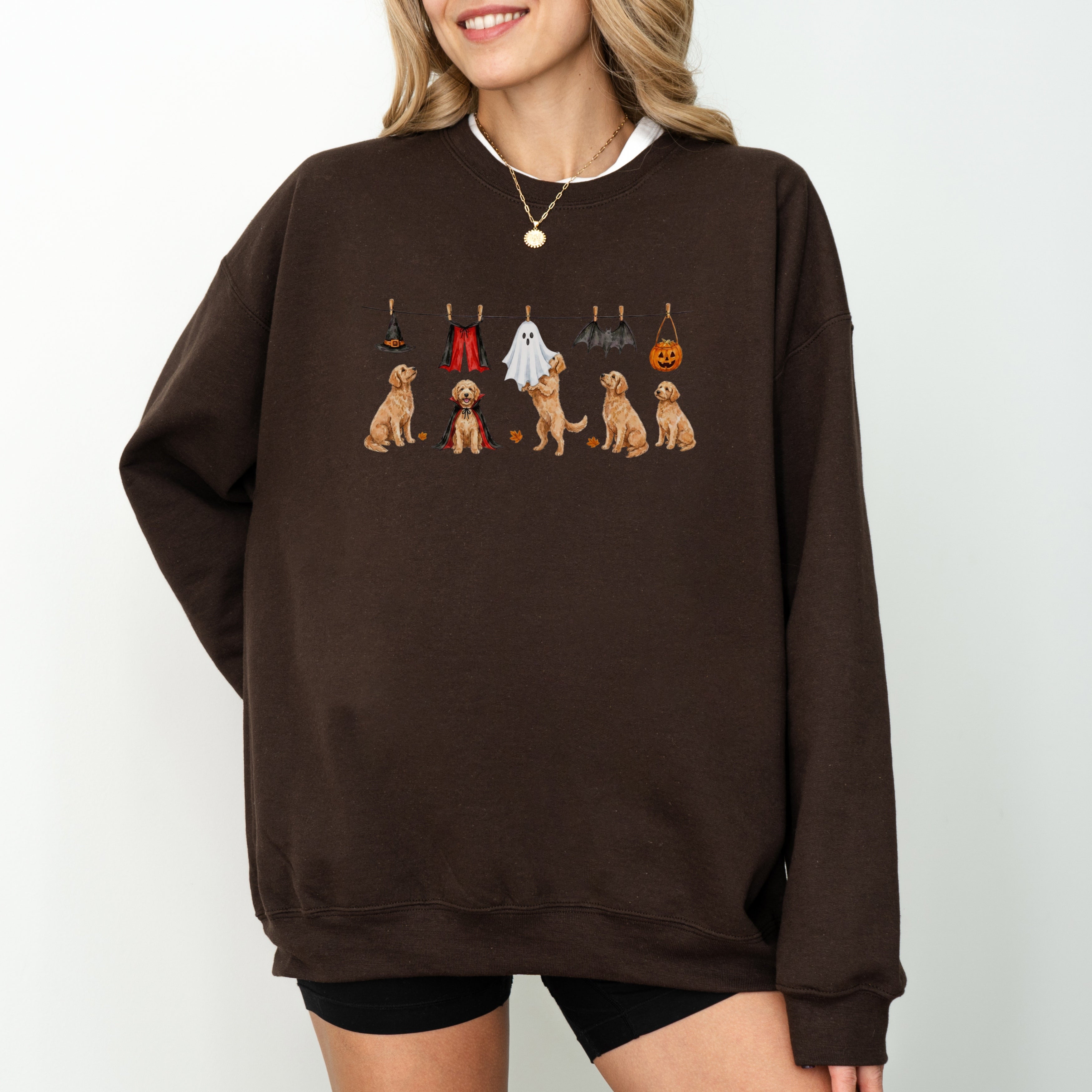 Goldendoodle Apricot Halloween Sweatshirt