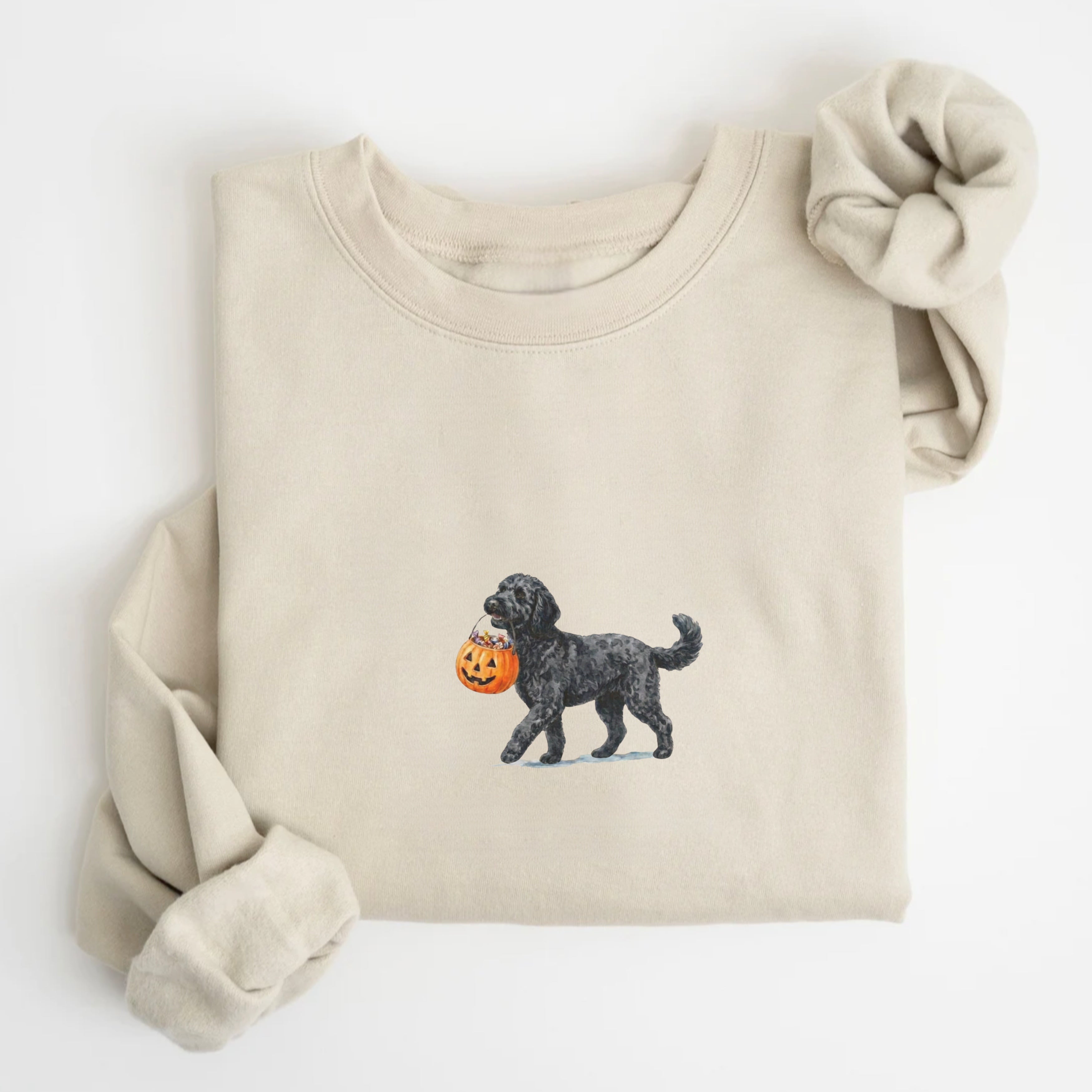 Goldendoodle Black Halloween Sweatshirt
