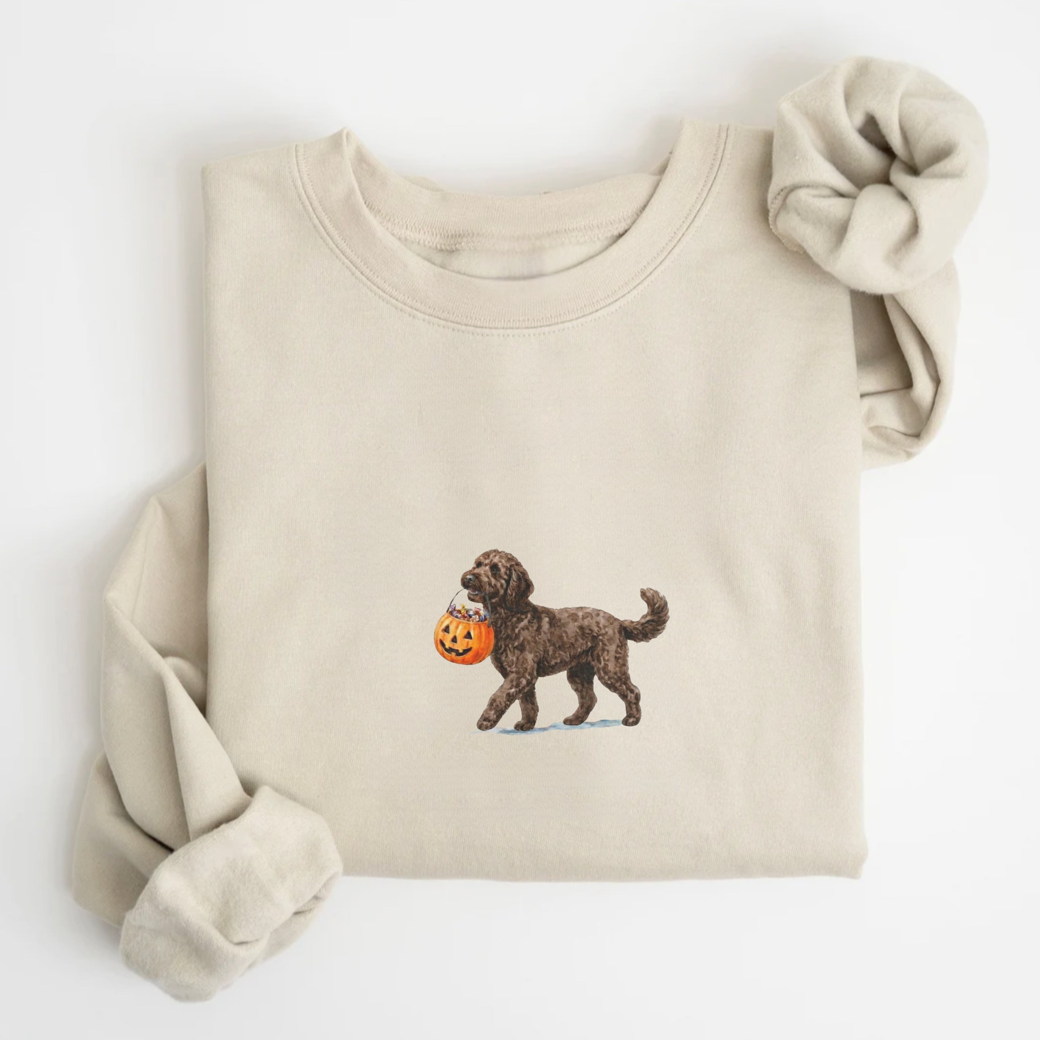 Goldendoodle Chocolate Halloween Sweatshirt