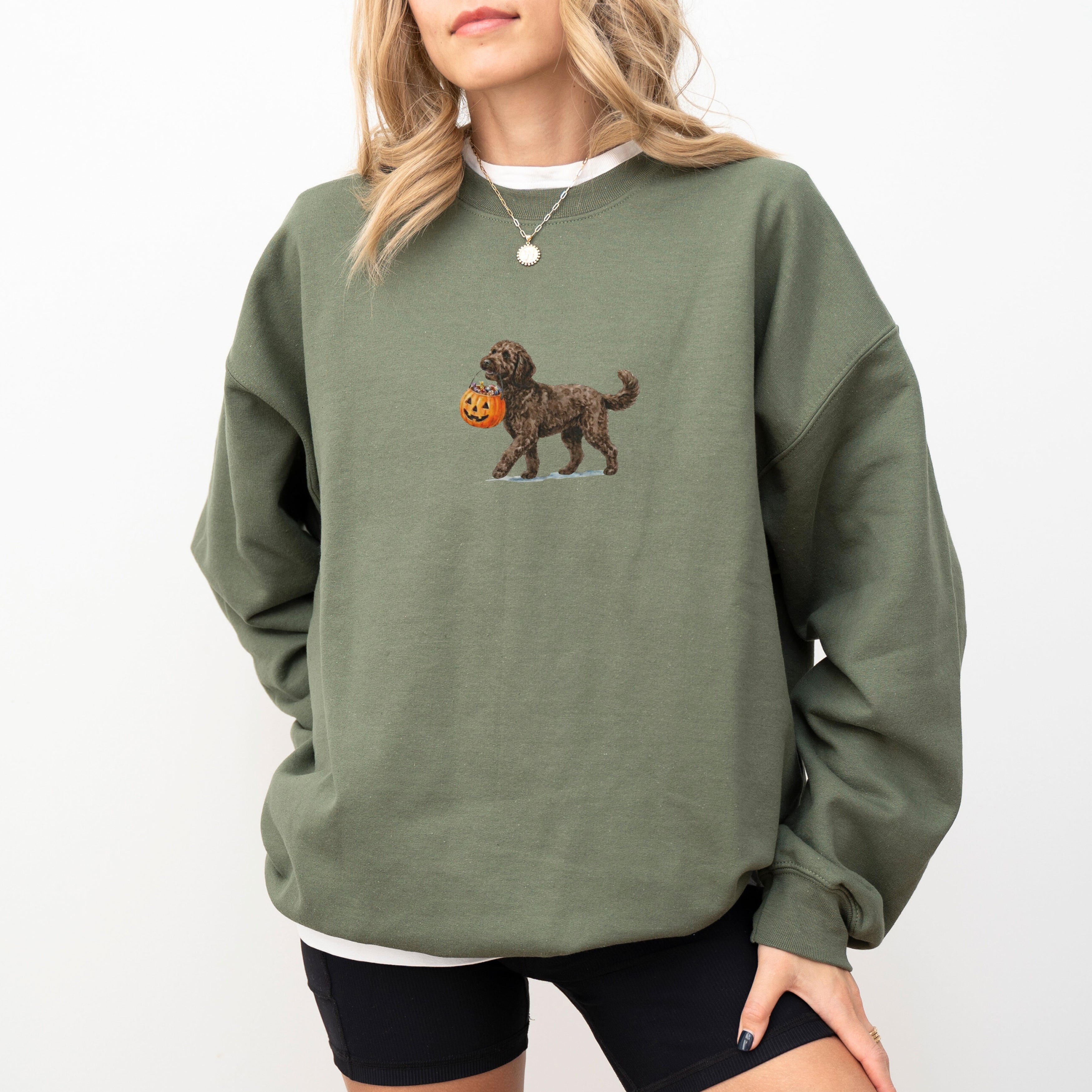 Goldendoodle Chocolate Halloween Sweatshirt