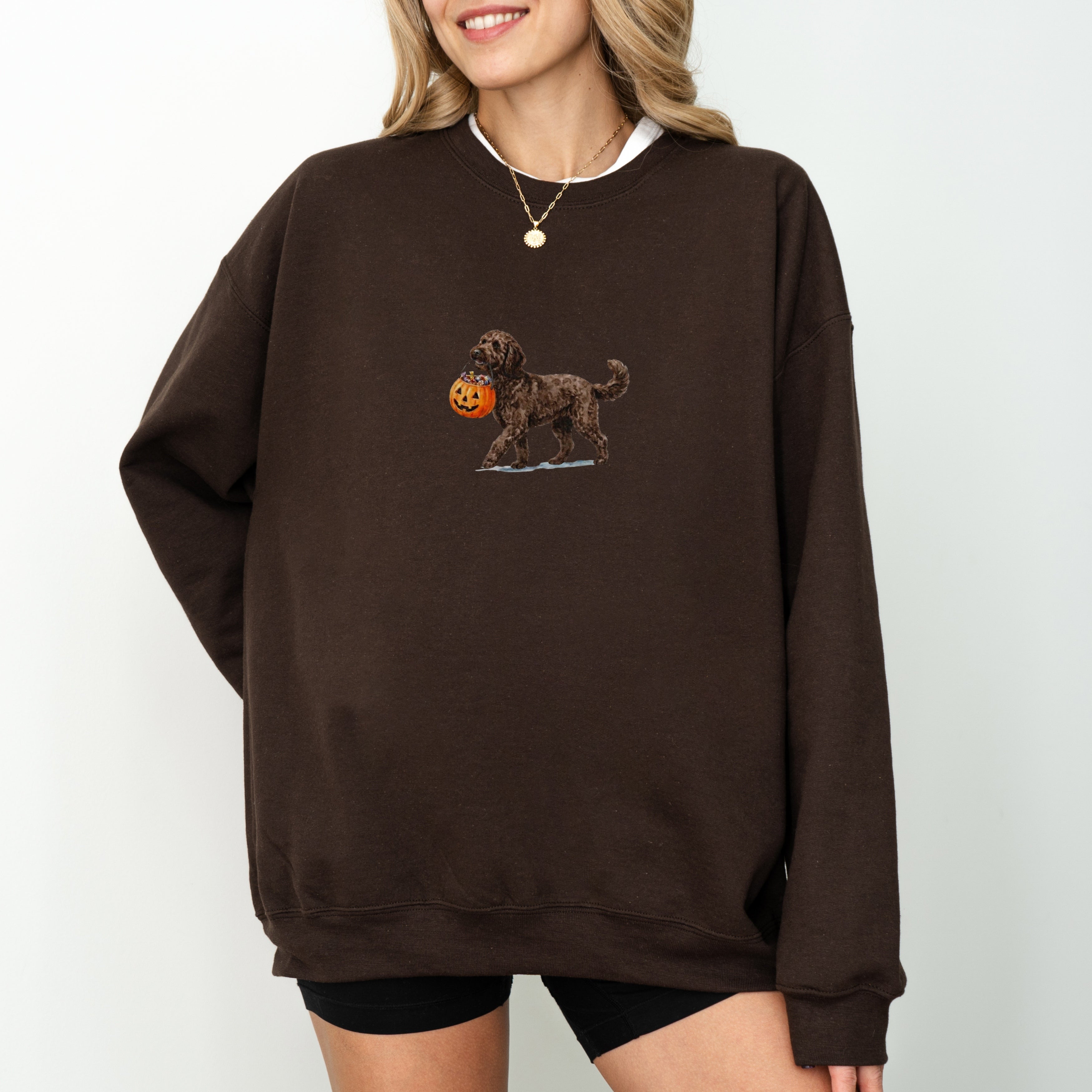 Goldendoodle Chocolate Halloween Sweatshirt