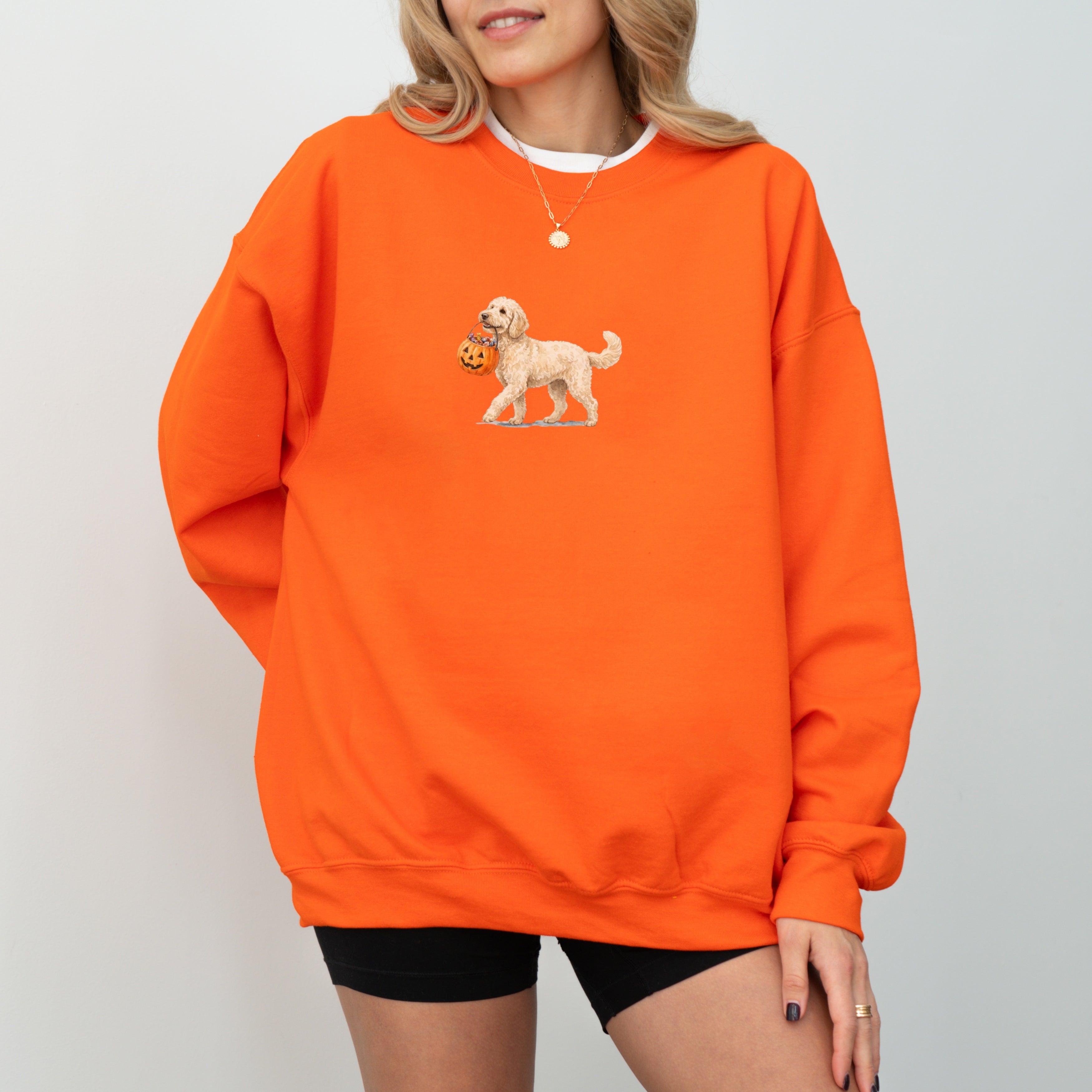 Goldendoodle Cream Halloween Sweatshirt