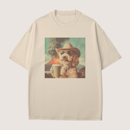 Goldendoodle Dog Volcano Shirt