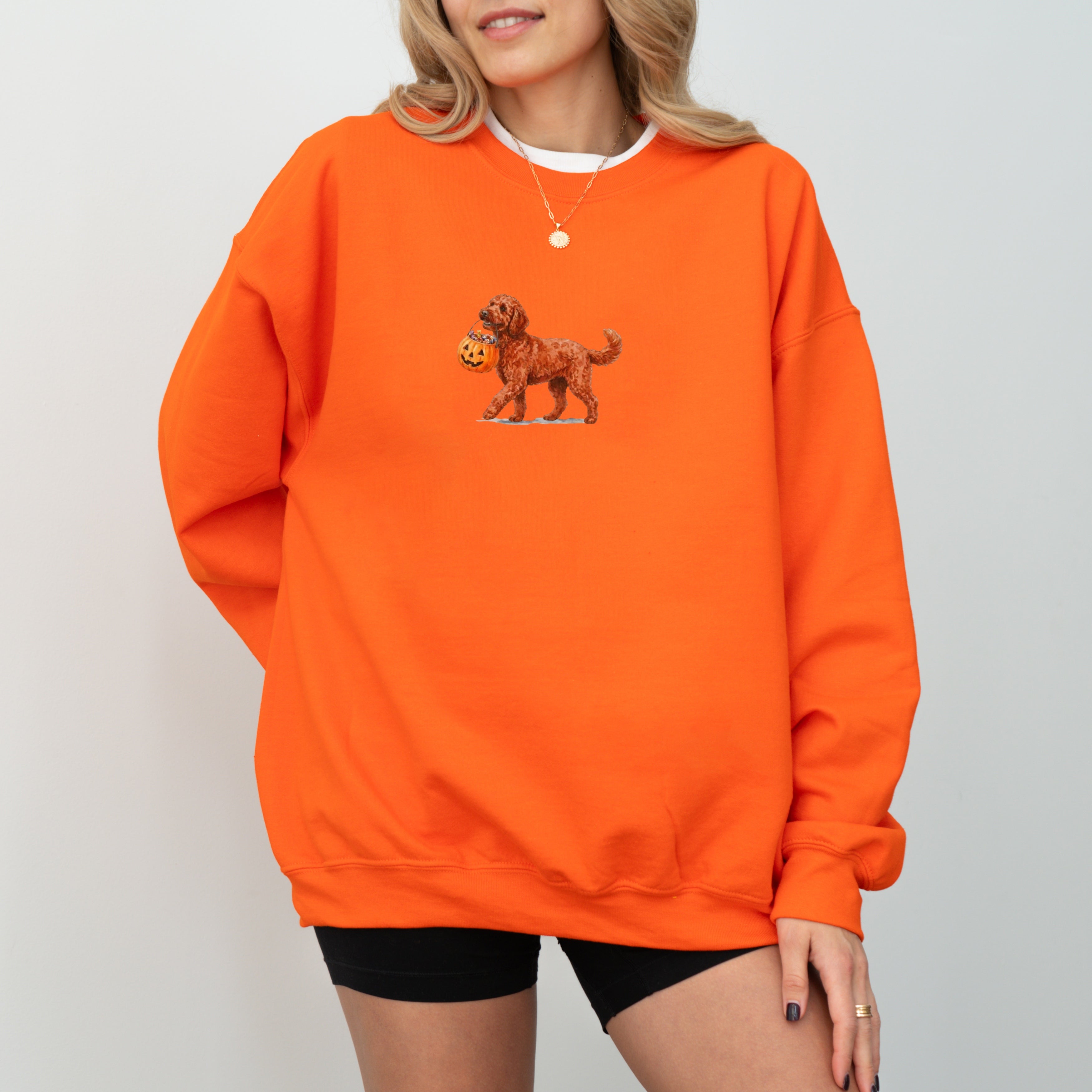 Goldendoodle Red Halloween Sweatshirt