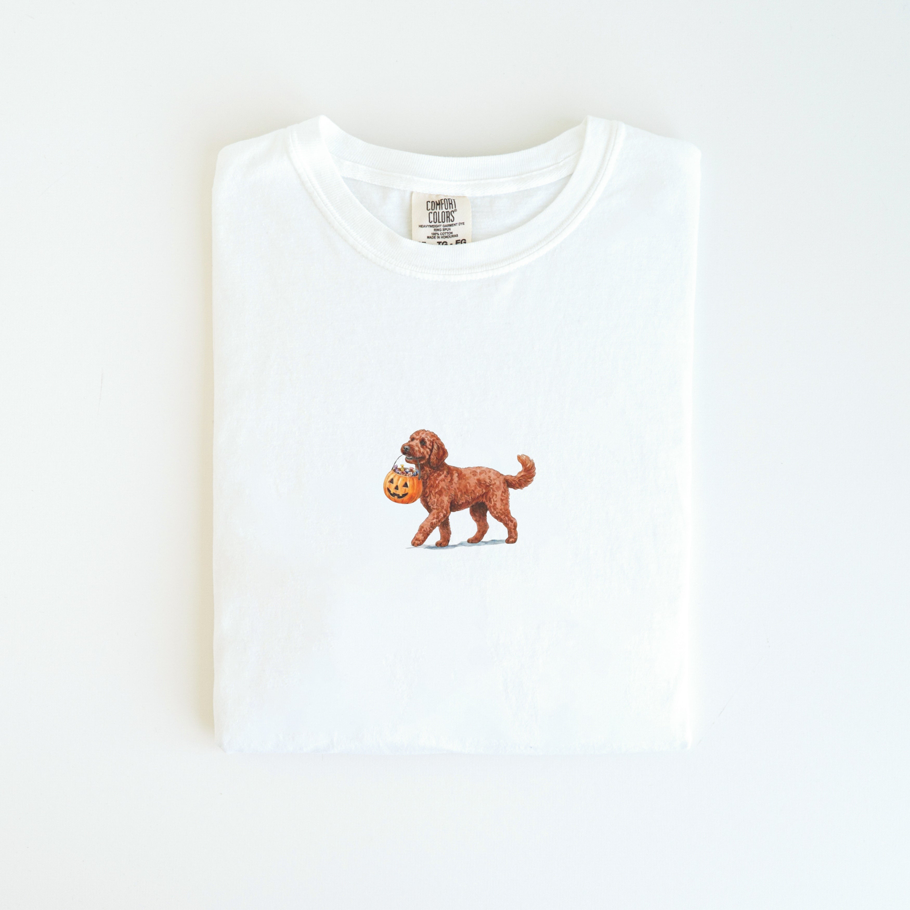 Goldendoodle Red Halloween T-shirt