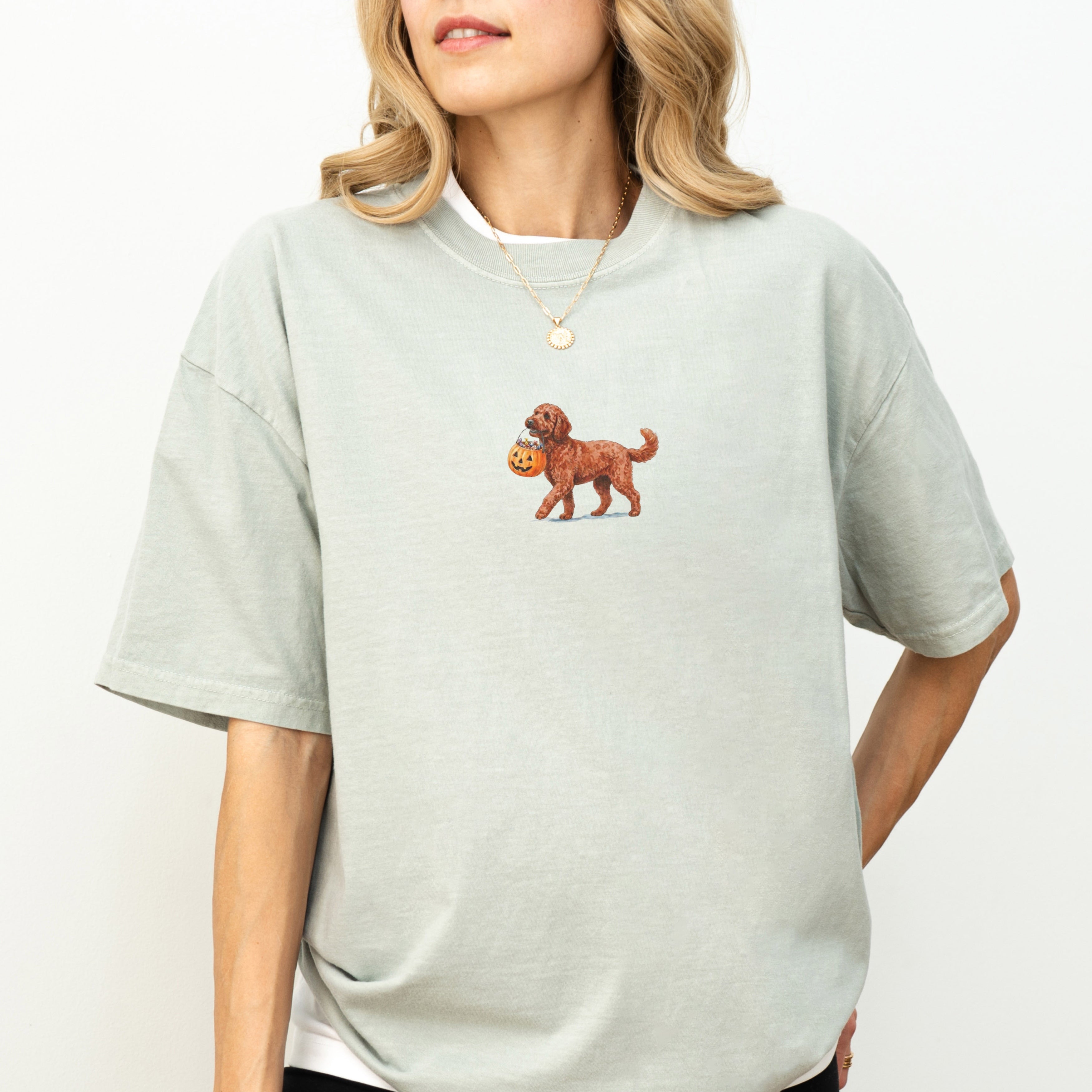 Goldendoodle Red Halloween T-shirt